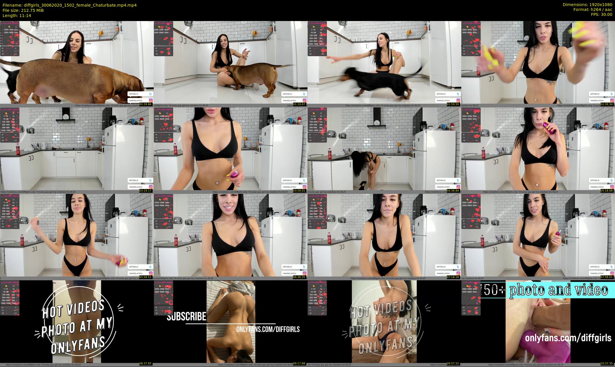 diffgirls — 12 minute Chaturbate female cam show recording, 1080p, Jun 30, 2020