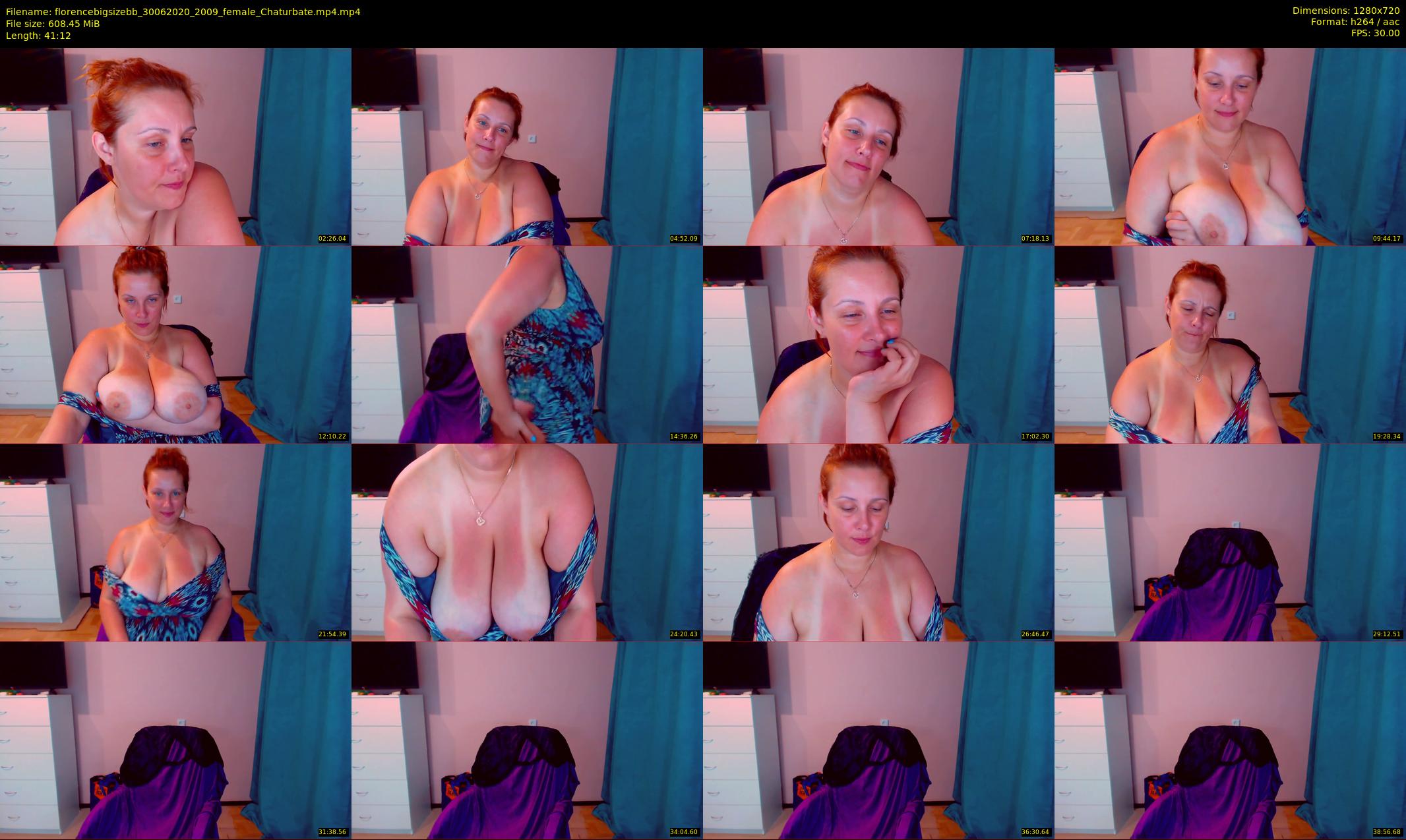 florencebigsizebb — 42 minute Chaturbate female cam show recording, 720p, Jun 30, 2020