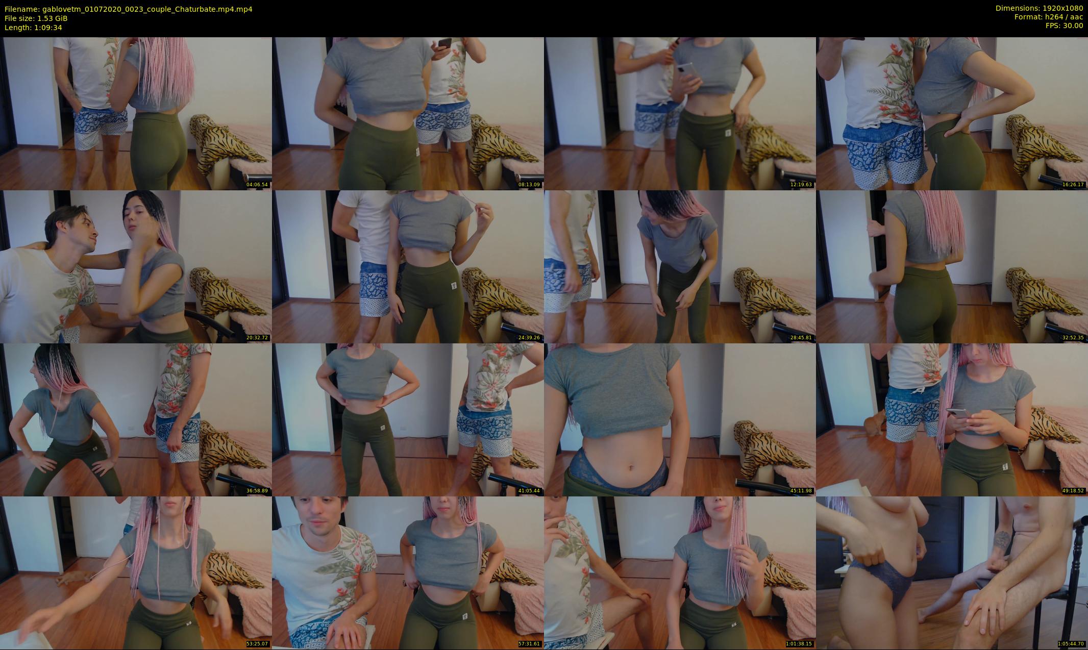 gablovetm — 70 minute Chaturbate couple cam show recording, 1080p, Jul 1, 2020