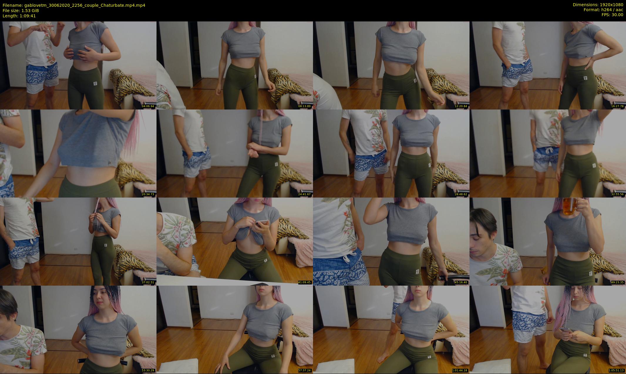 gablovetm — 70 minute Chaturbate couple cam show recording, 1080p, Jun 30, 2020