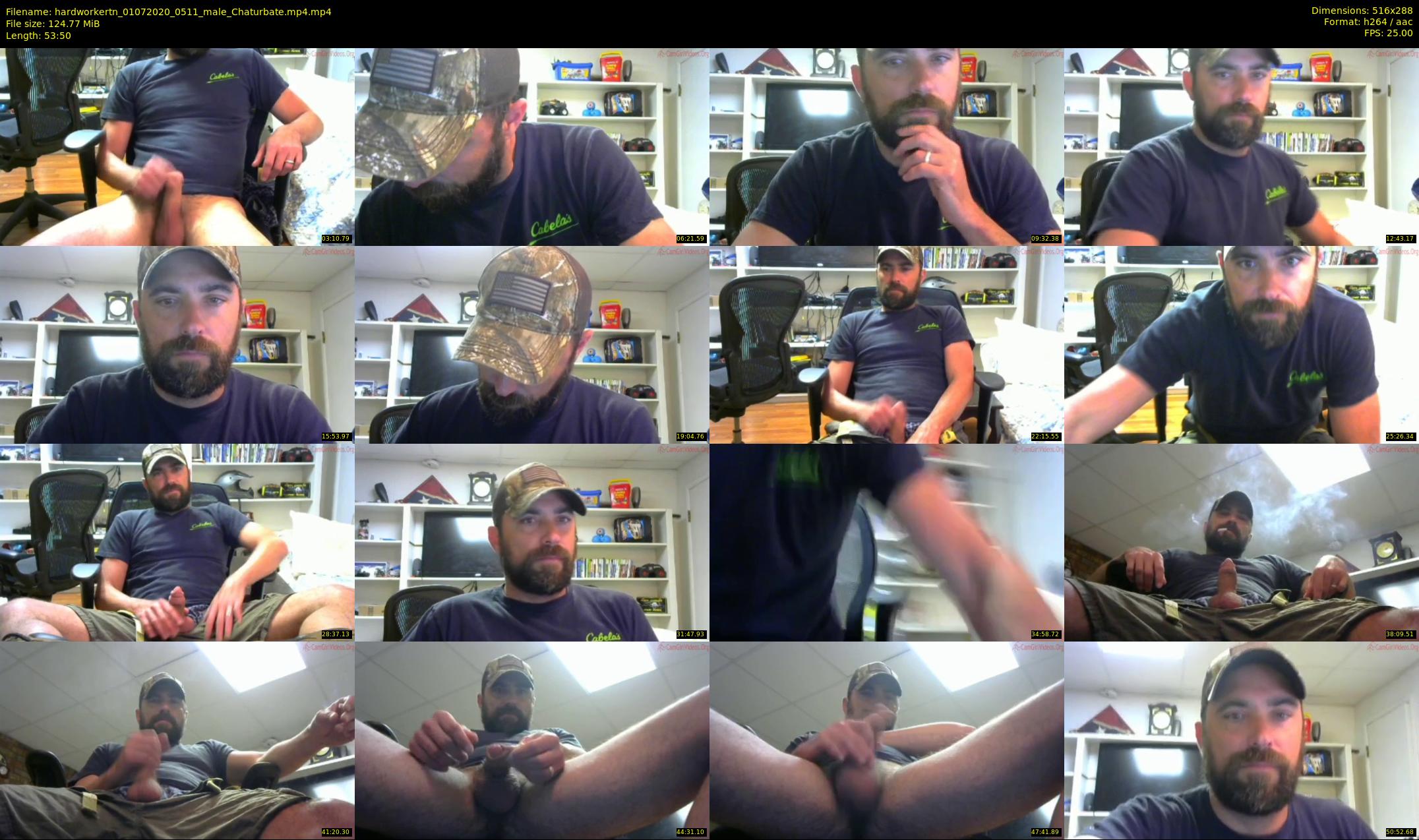 hardworkertn — 54 minute Chaturbate male cam show recording, SD, Jul 1, 2020