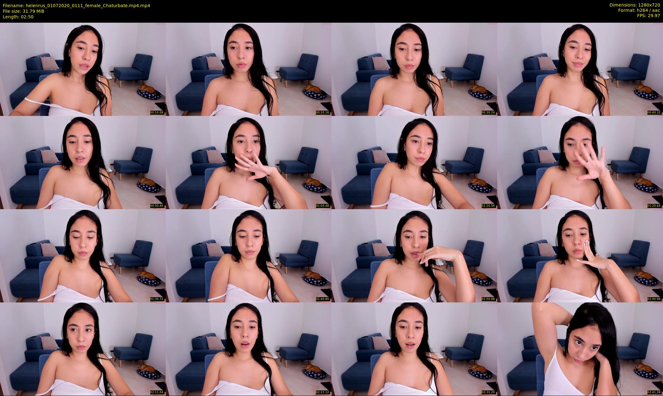 helenrus — 3 minute Chaturbate female cam show recording, 720p, Jul 1, 2020