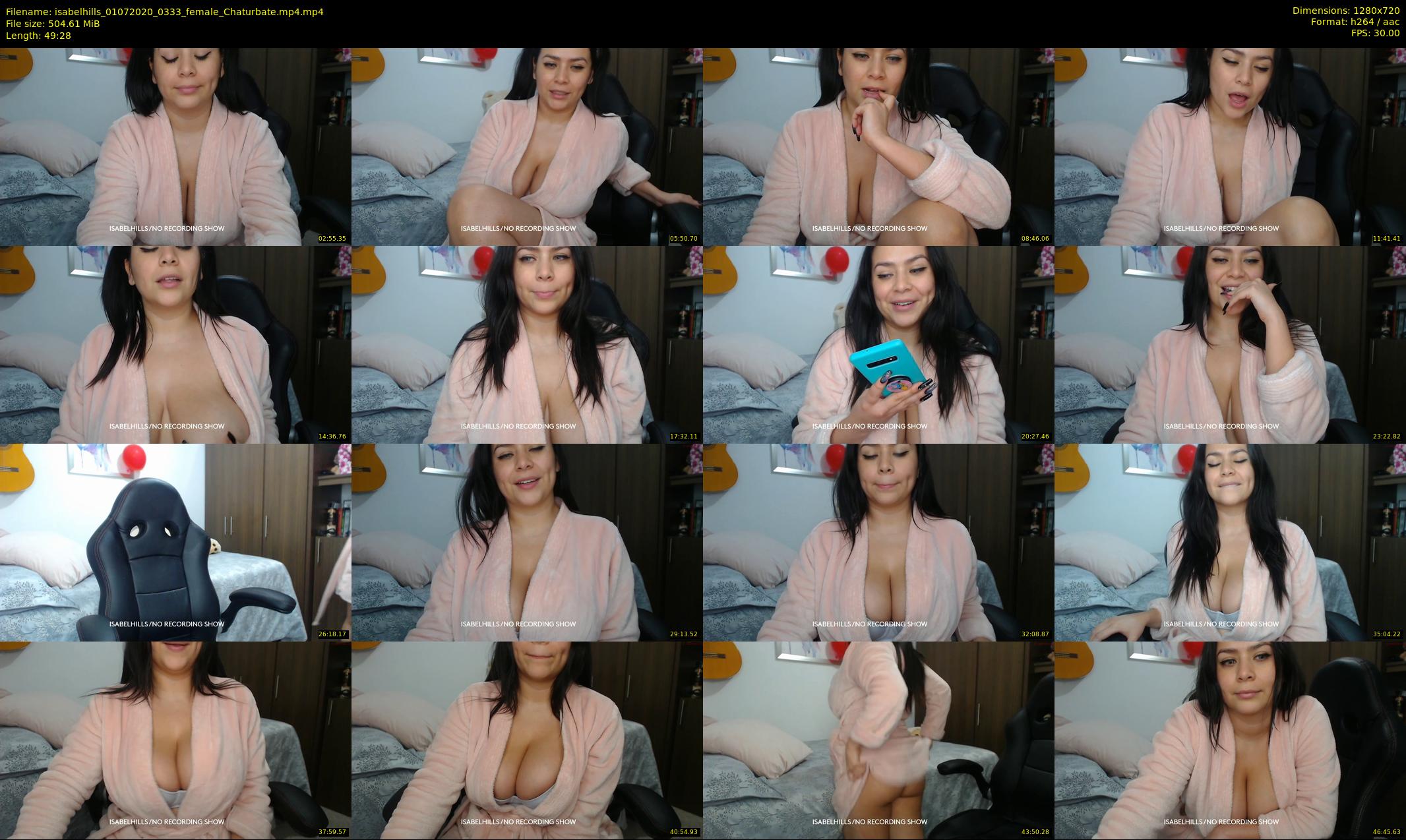 isabelhills — 50 minute Chaturbate female cam show recording, 720p, Jul 1, 2020