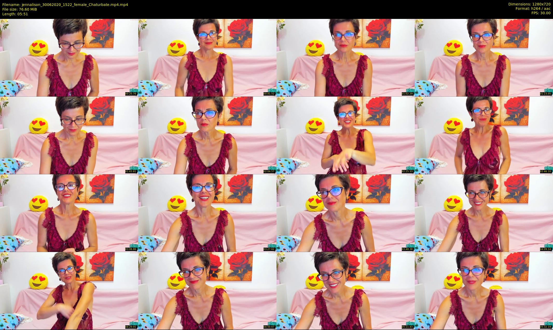 jennalison — 6 minute Chaturbate female cam show recording, 720p, Jun 30, 2020