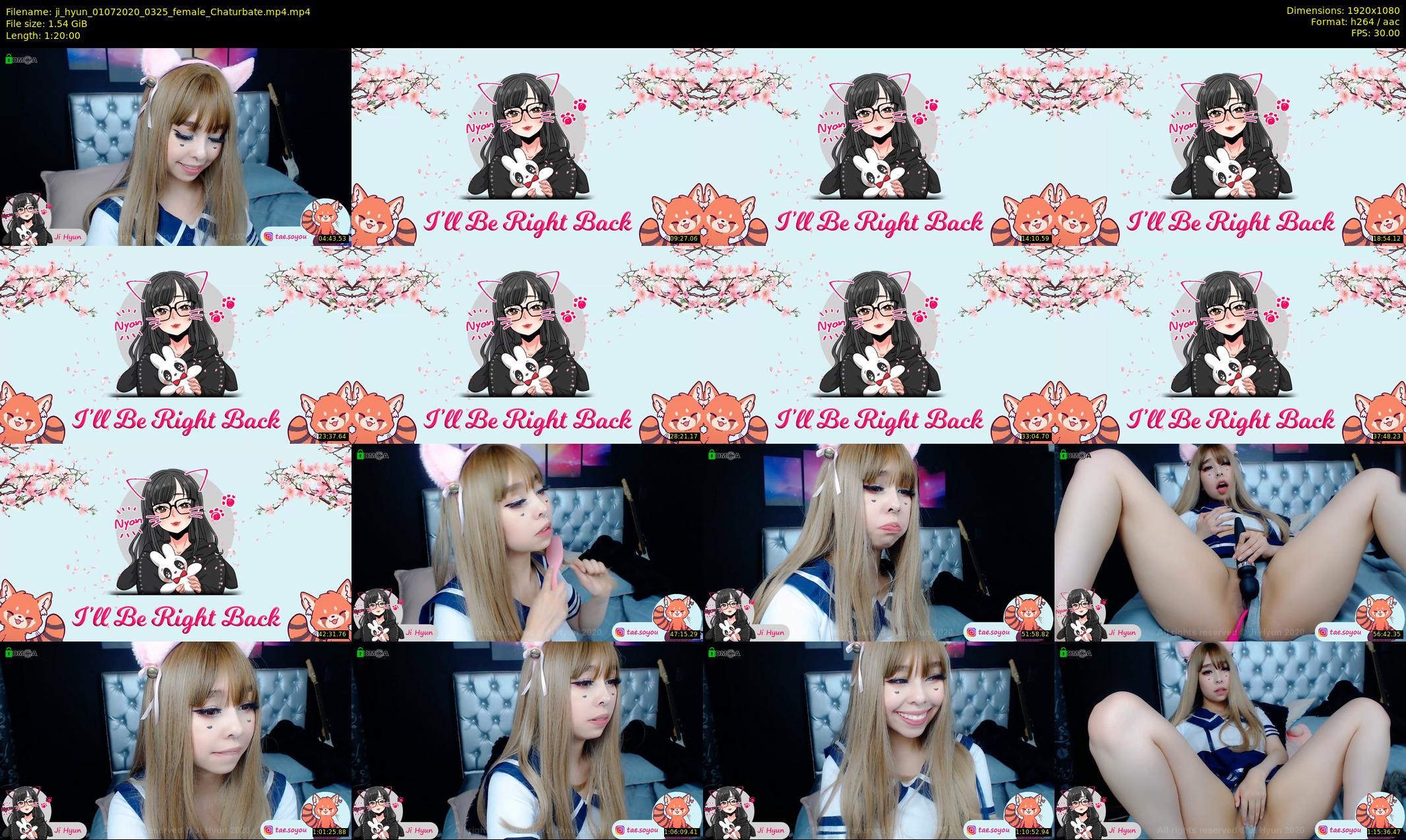 ji_hyun — 80 minute Chaturbate female cam show recording, 1080p, Jul 1, 2020