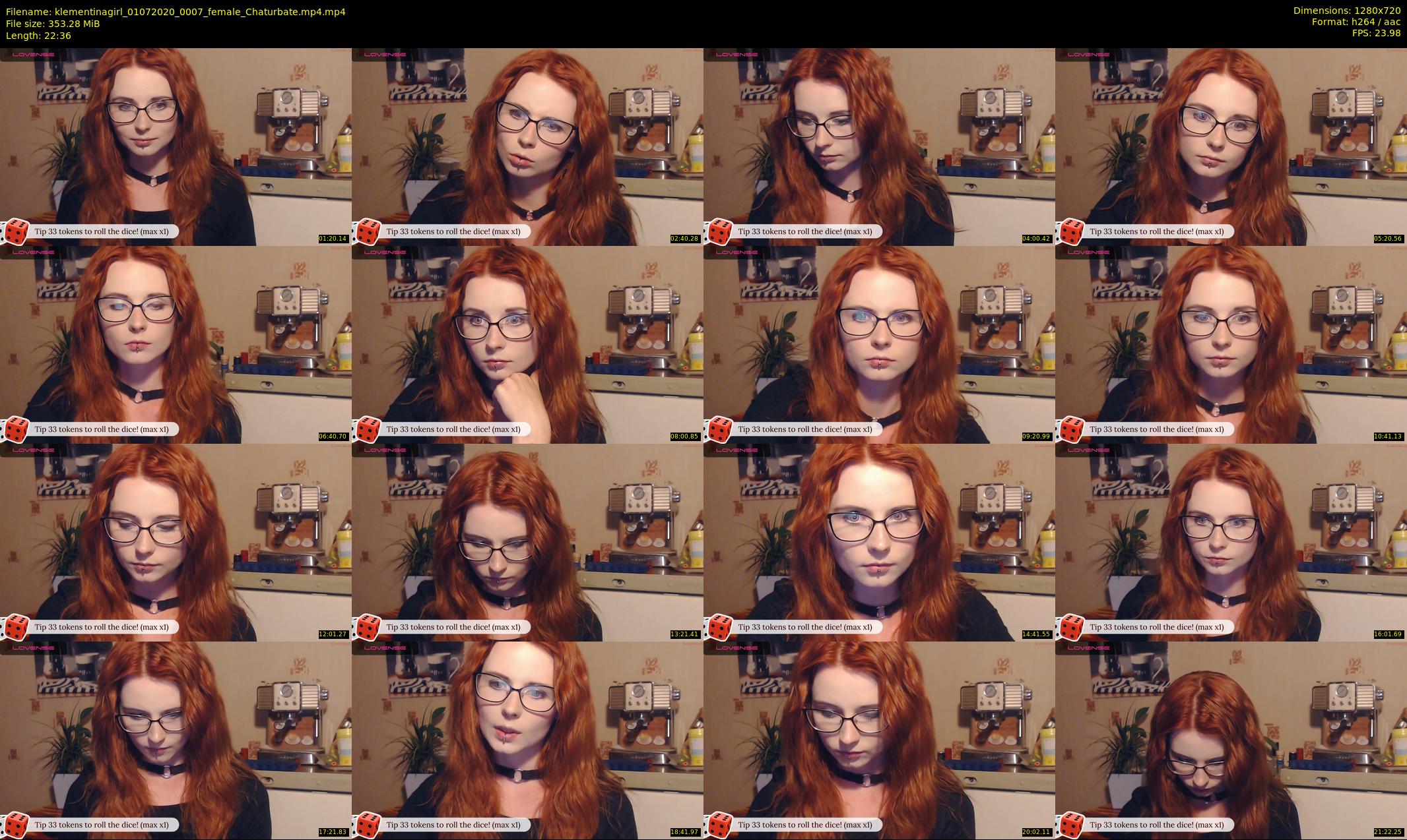 klementinagirl — 23 minute Chaturbate female cam show recording, 720p, Jul 1, 2020