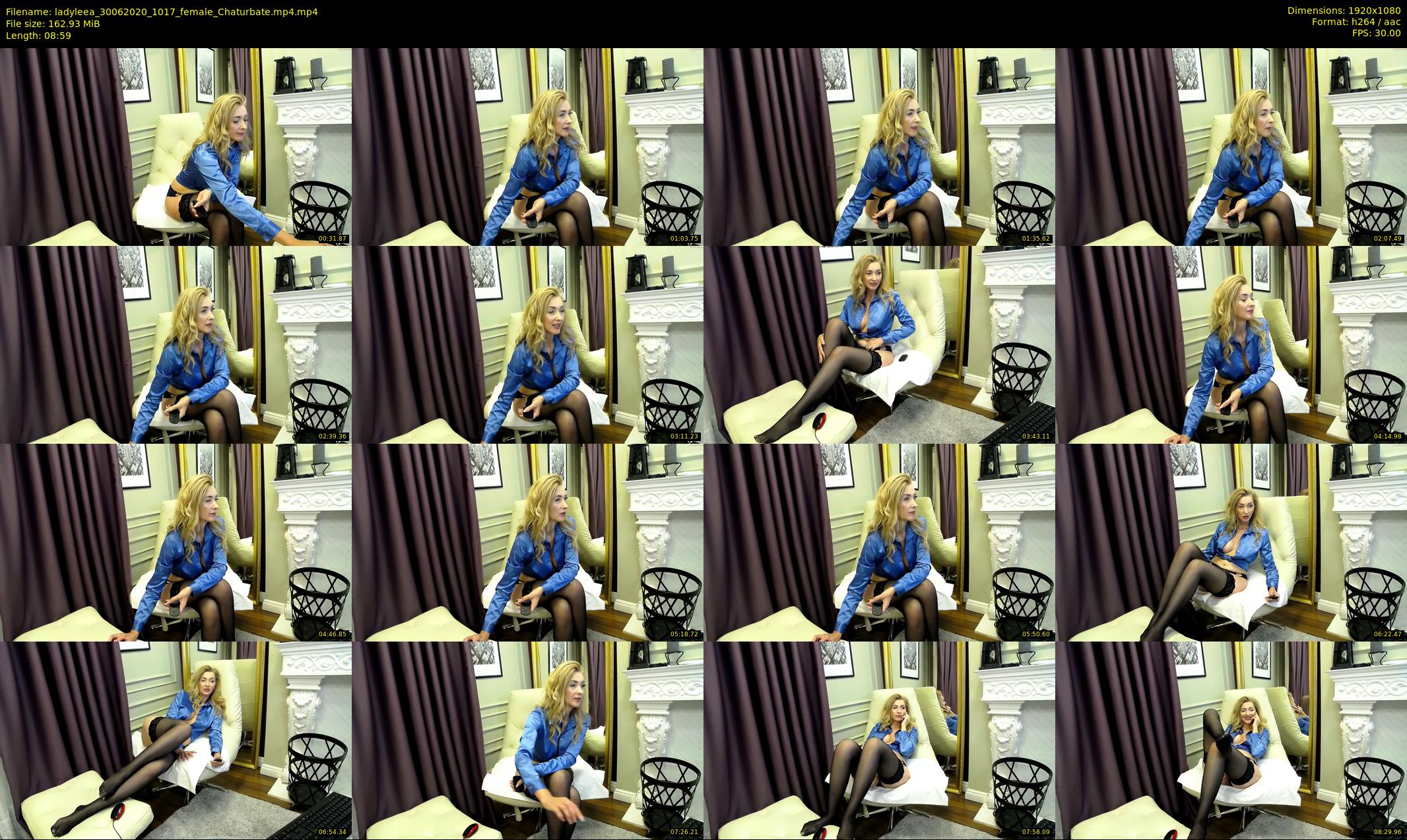 ladyleea — 9 minute Chaturbate female cam show recording, 1080p, Jun 30, 2020