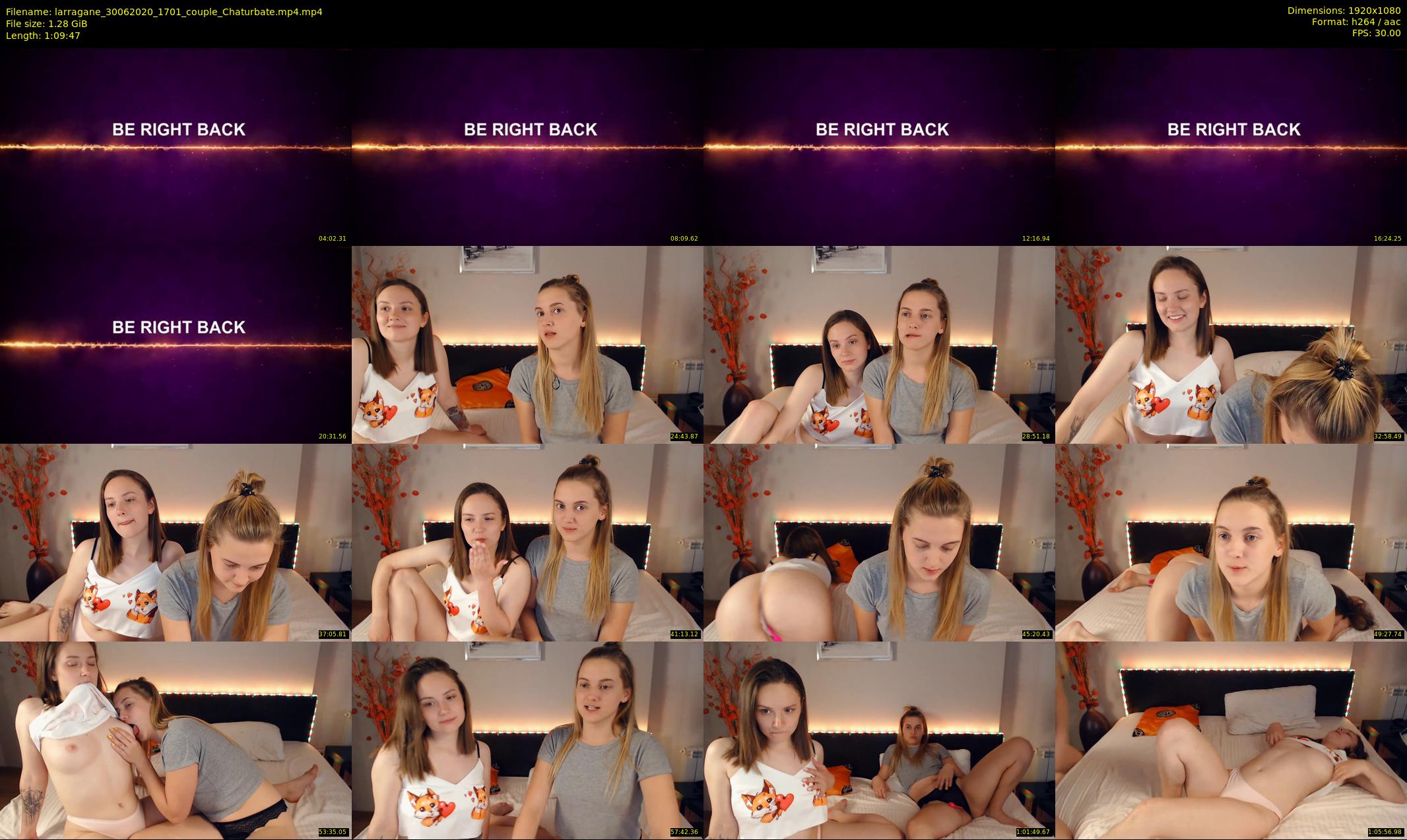 larragane — 70 minute Chaturbate couple cam show recording, 1080p, Jun 30, 2020