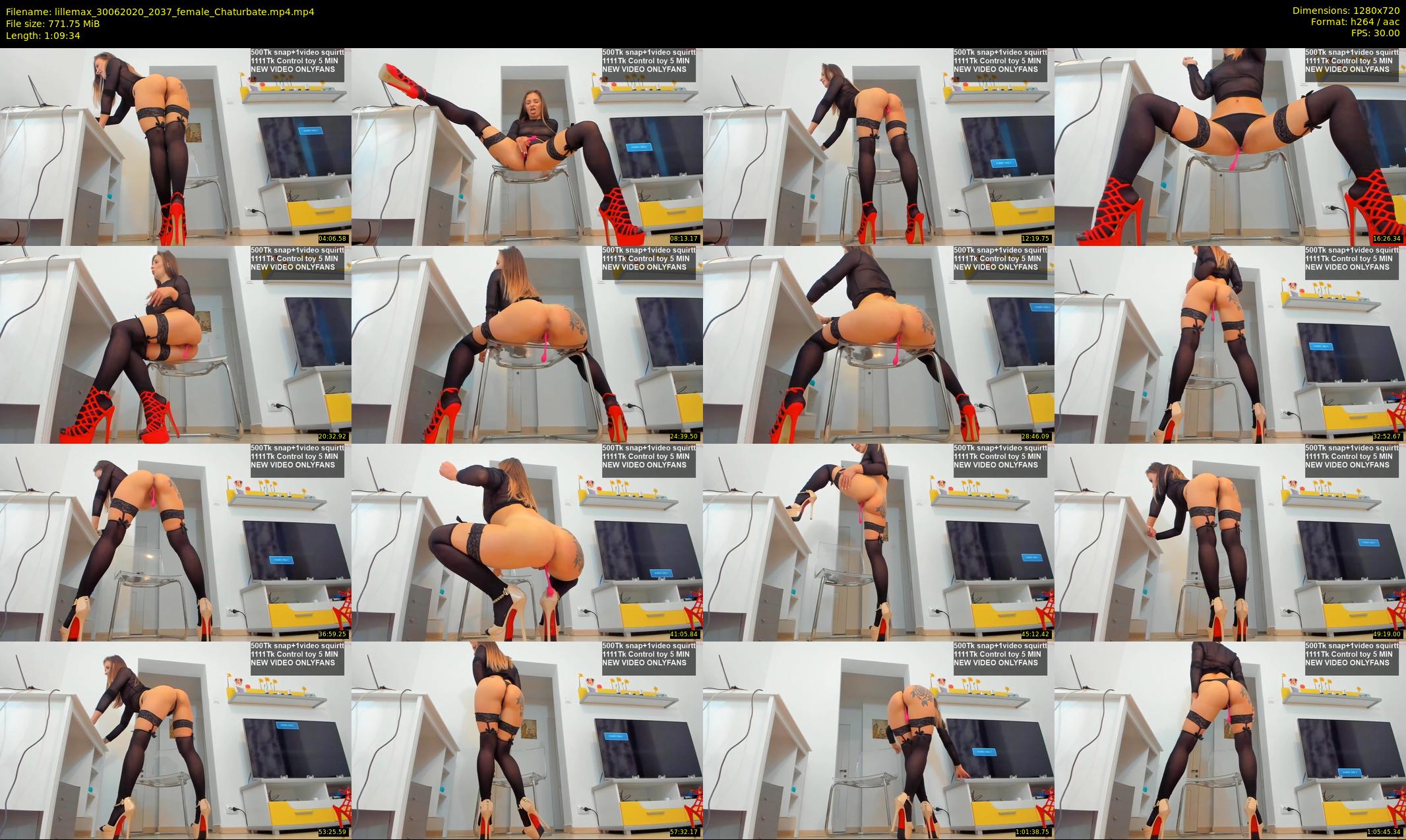 lillemax — 70 minute Chaturbate female cam show recording, 720p, Jun 30, 2020