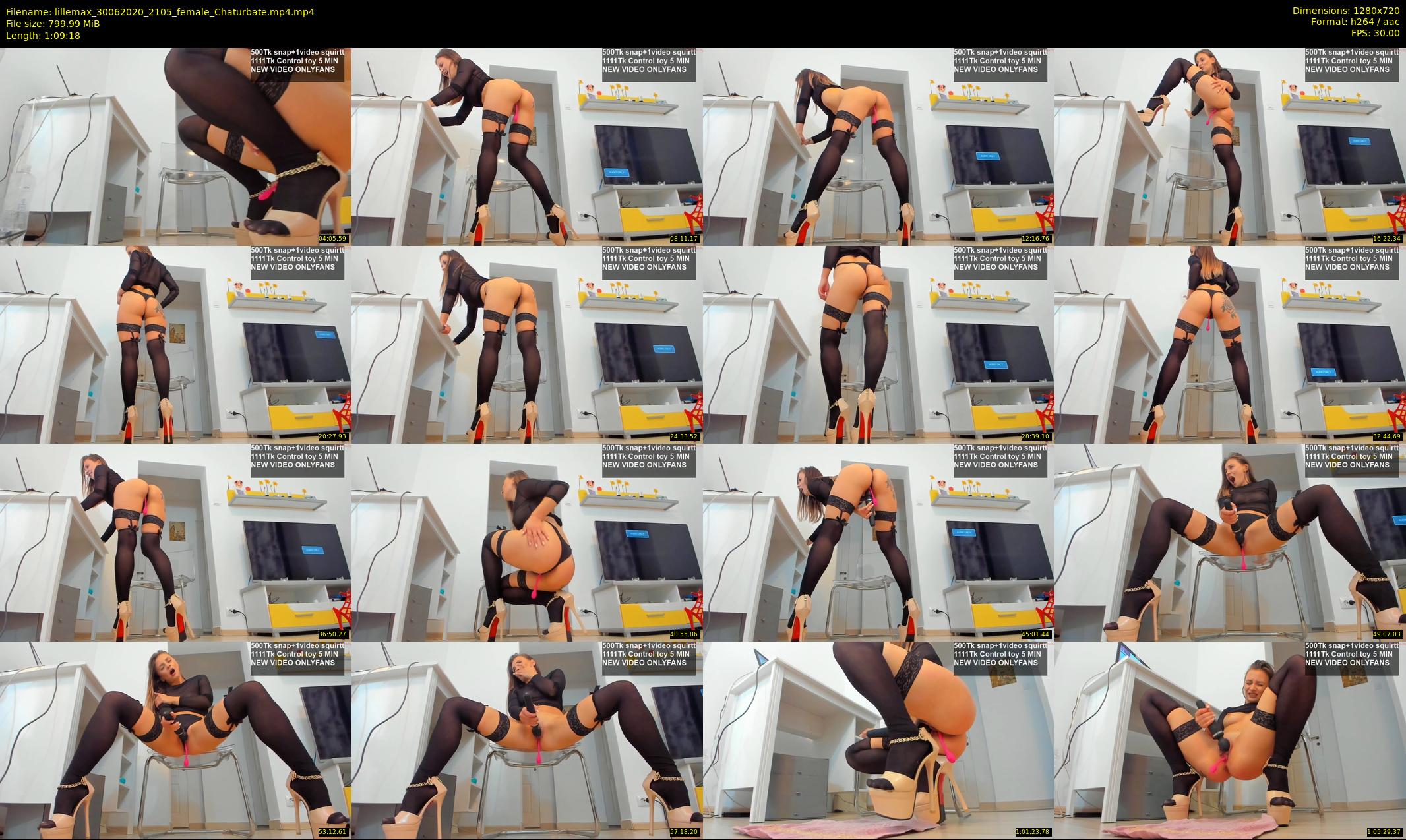 lillemax — 70 minute Chaturbate female cam show recording, 720p, Jun 30, 2020