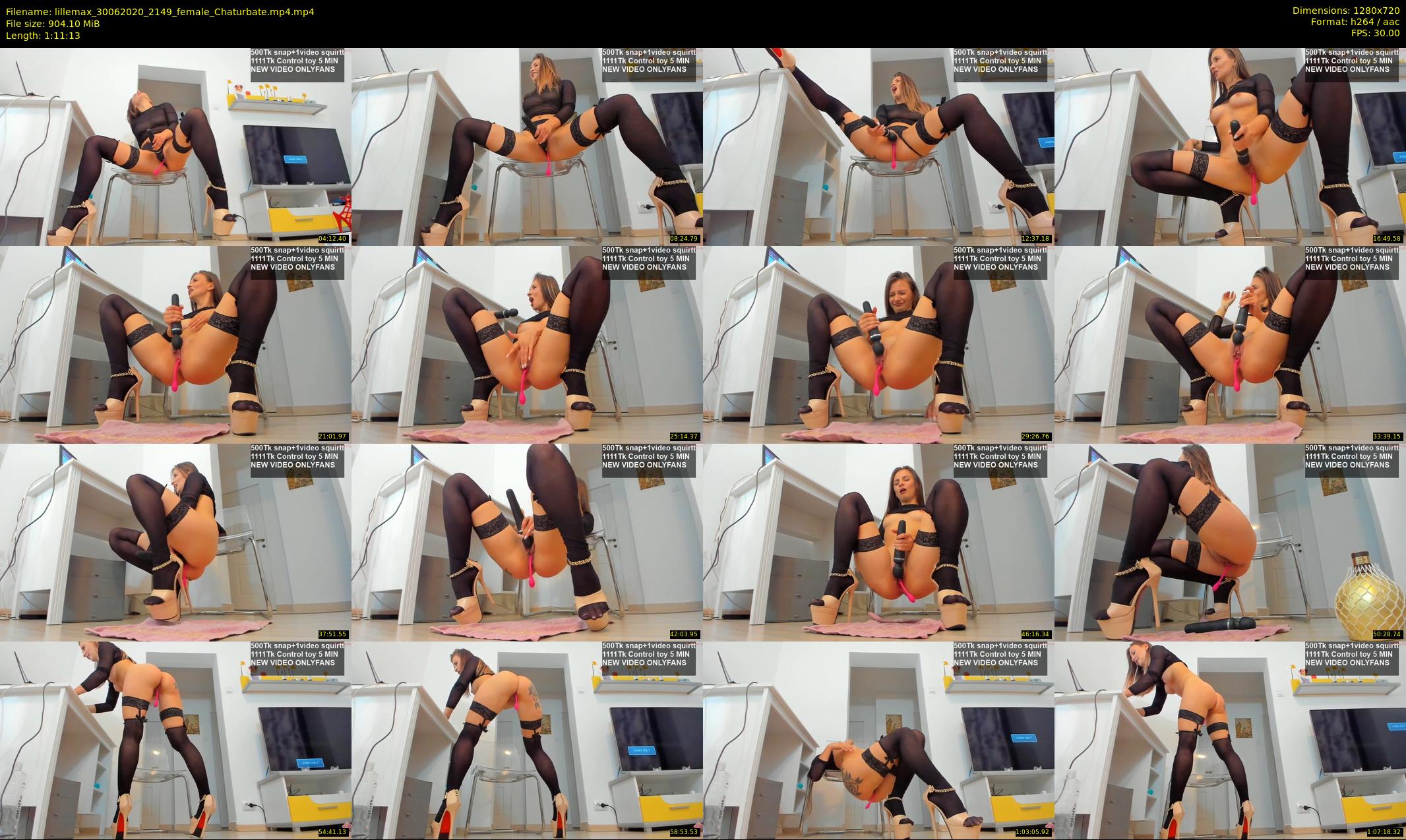 lillemax — 72 minute Chaturbate female cam show recording, 720p, Jun 30, 2020
