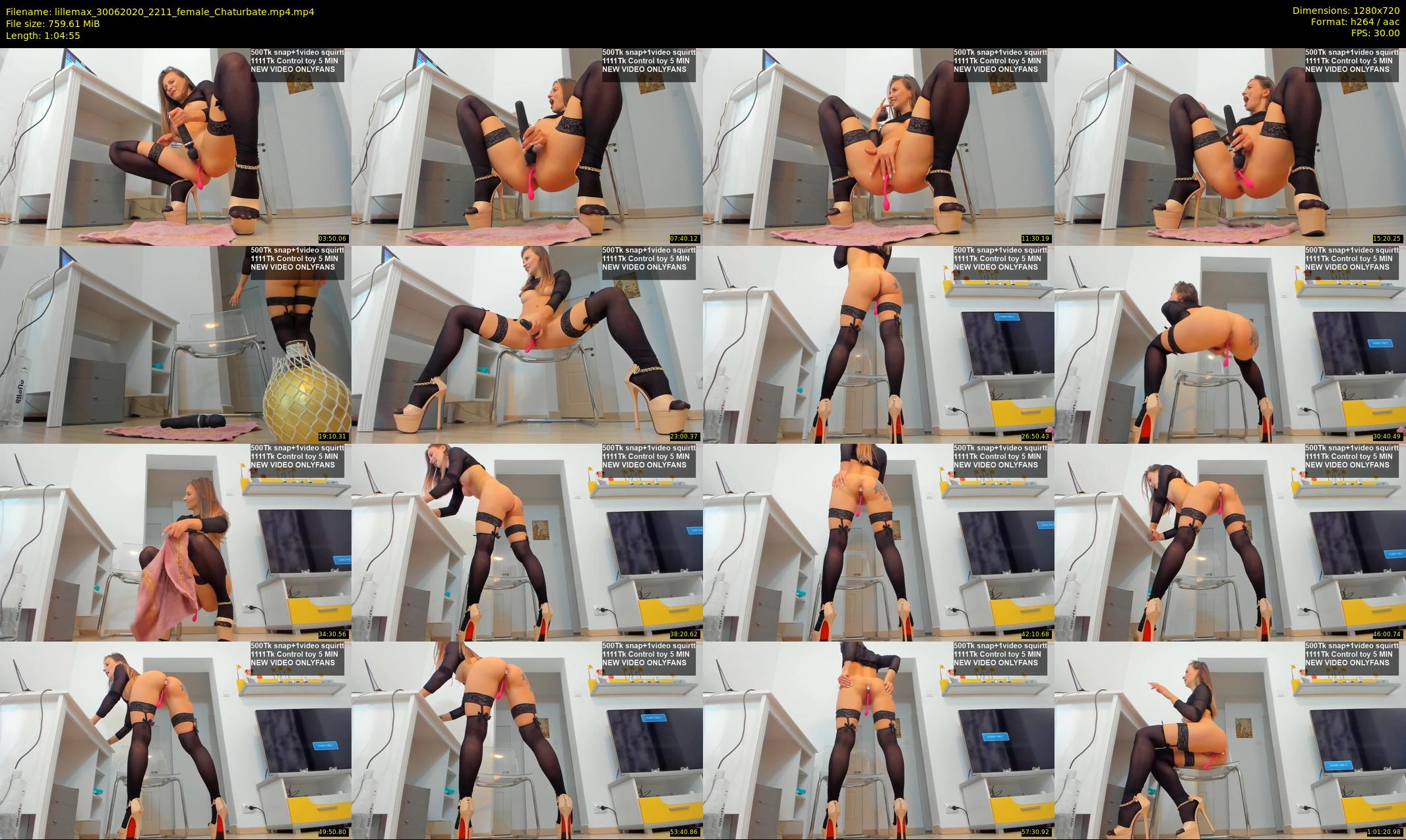 lillemax — 65 minute Chaturbate female cam show recording, 720p, Jun 30, 2020