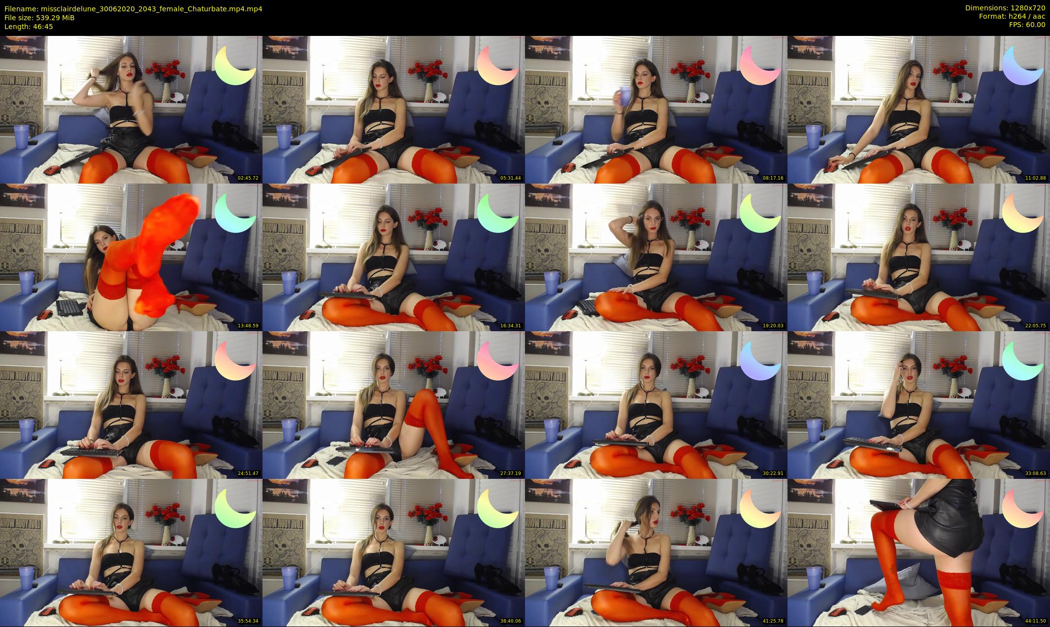 missclairdelune — 47 minute Chaturbate female cam show recording, 720p, Jun 30, 2020