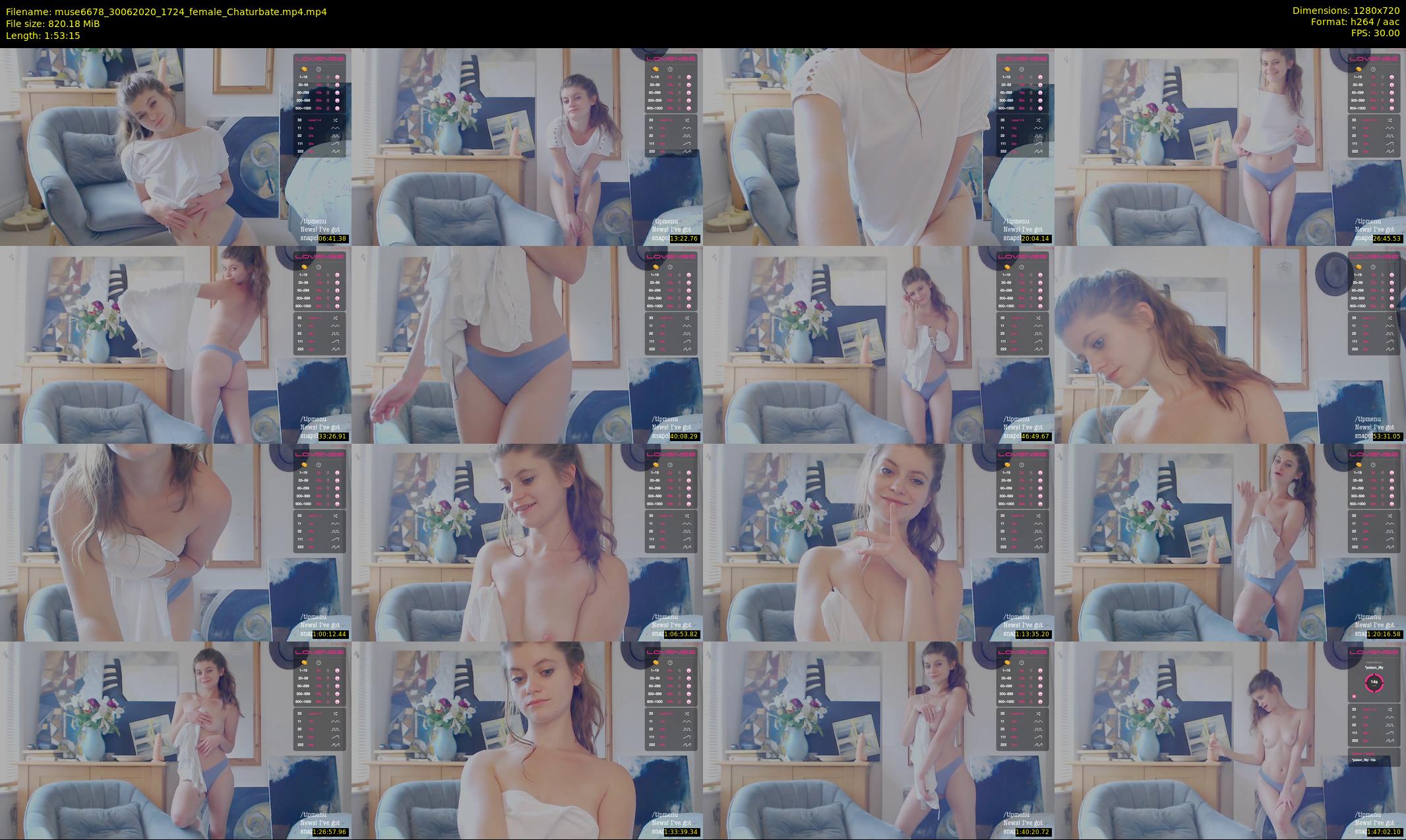 muse6678 — 114 minute Chaturbate female cam show recording, 720p, Jun 30, 2020