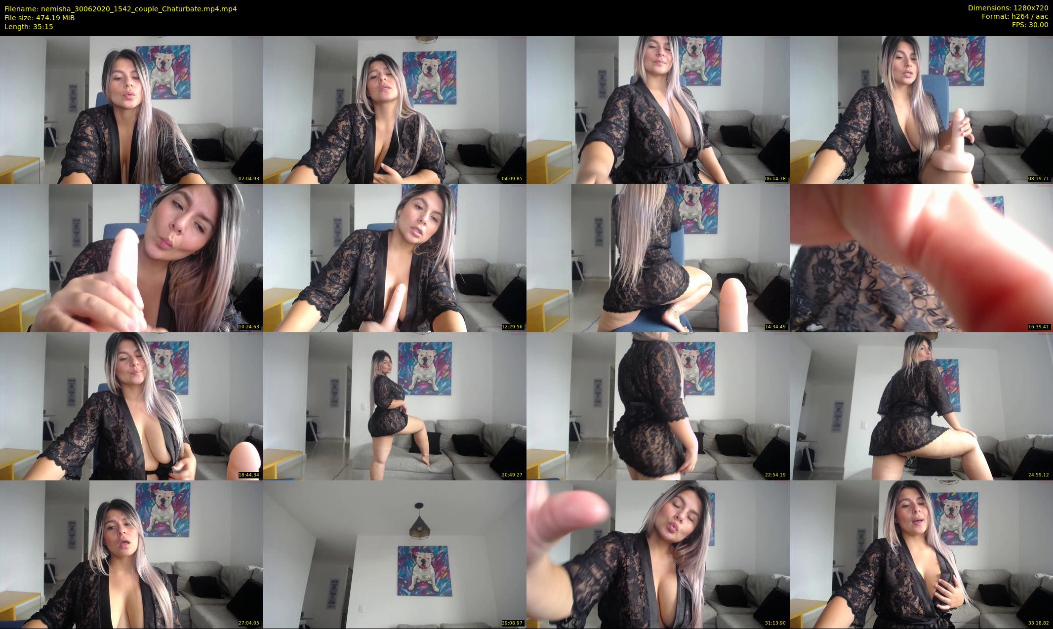 nemisha — 36 minute Chaturbate female cam show recording, 720p, Jun 30, 2020