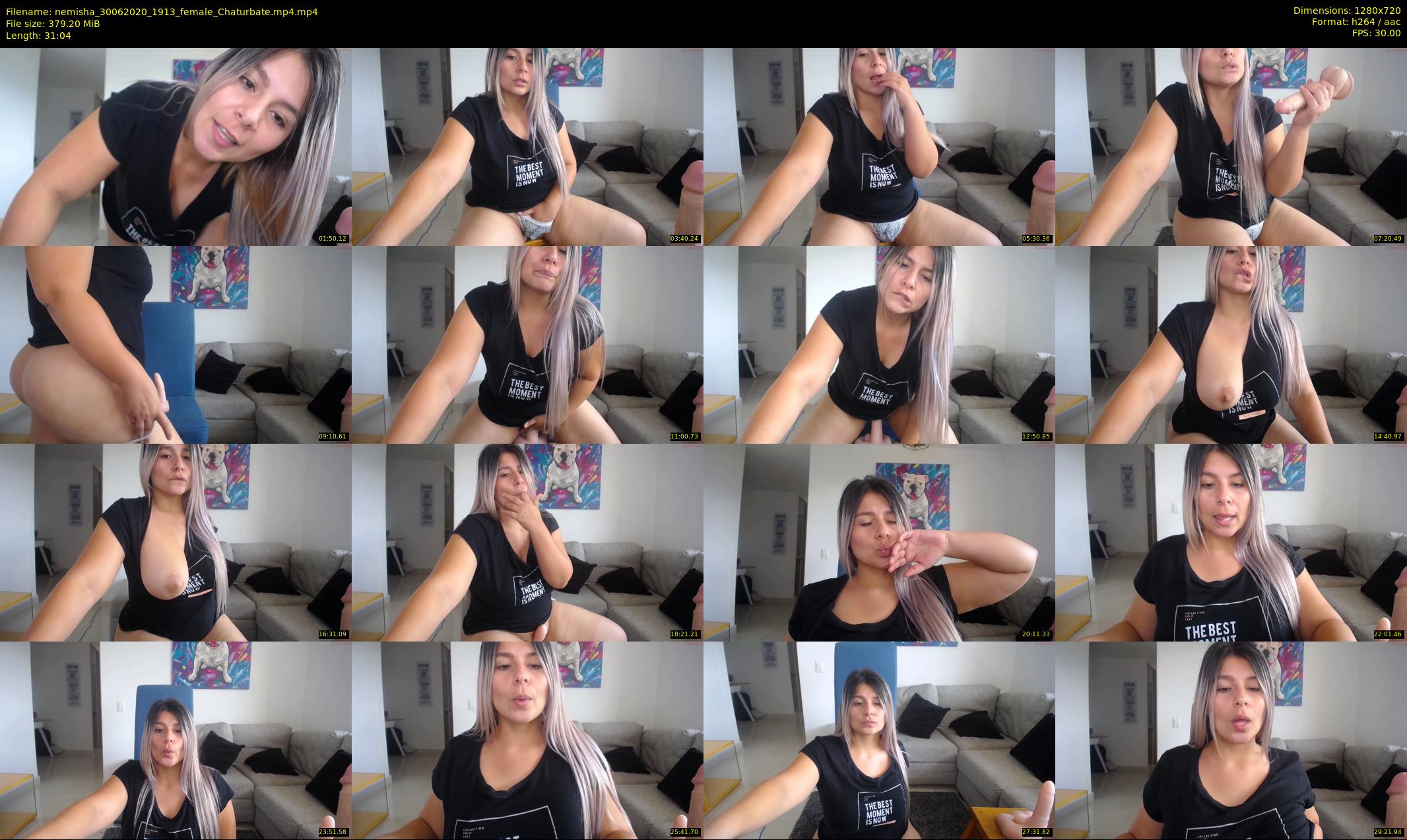 nemisha — 32 minute Chaturbate female cam show recording, 720p, Jun 30, 2020