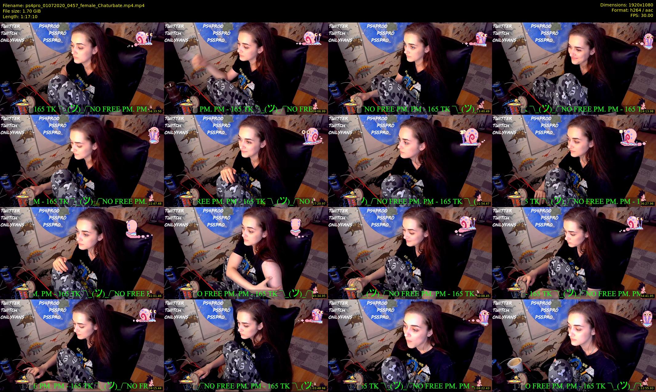 ps4pro — 78 minute Chaturbate female cam show recording, 1080p, Jul 1, 2020