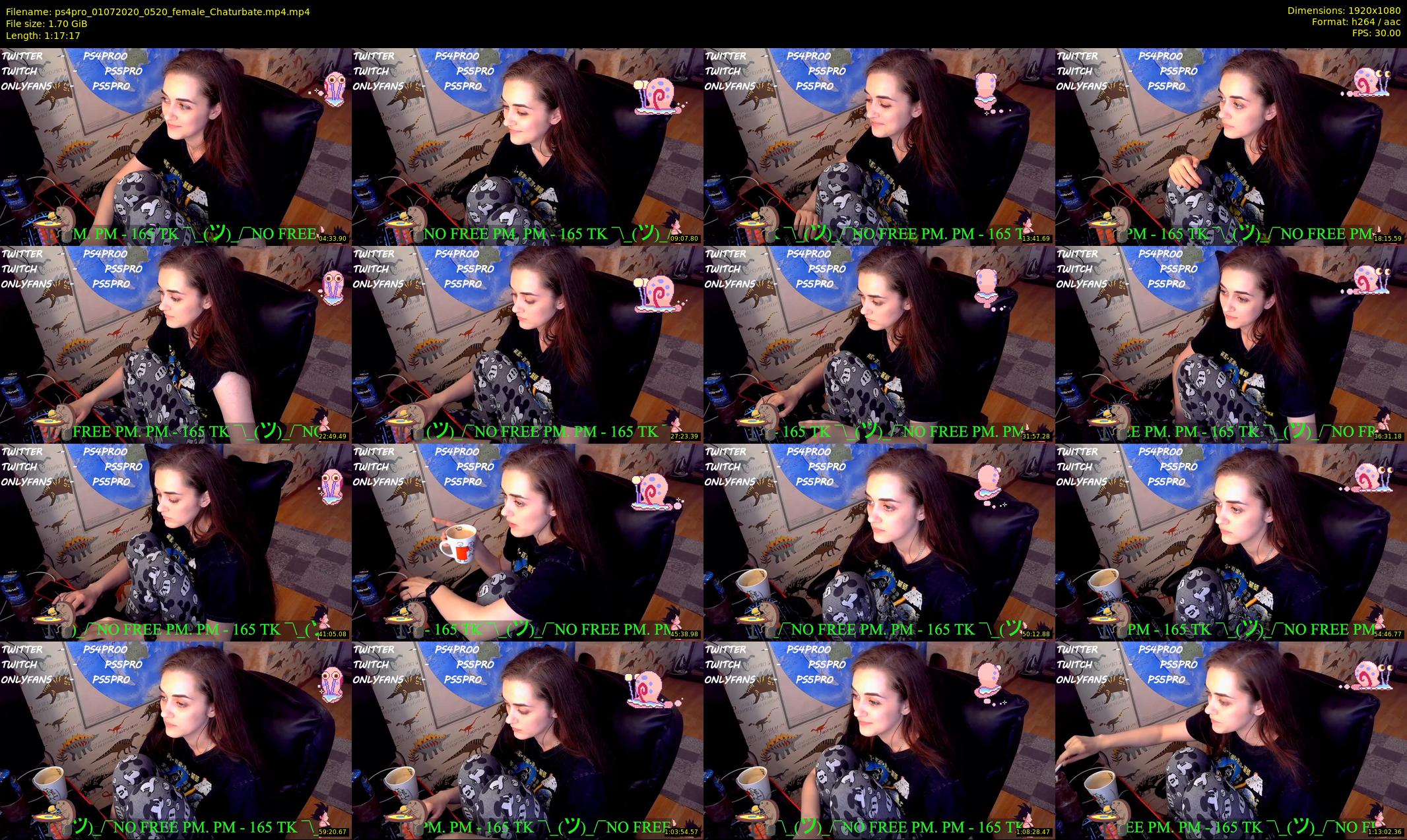 ps4pro — 78 minute Chaturbate female cam show recording, 1080p, Jul 1, 2020