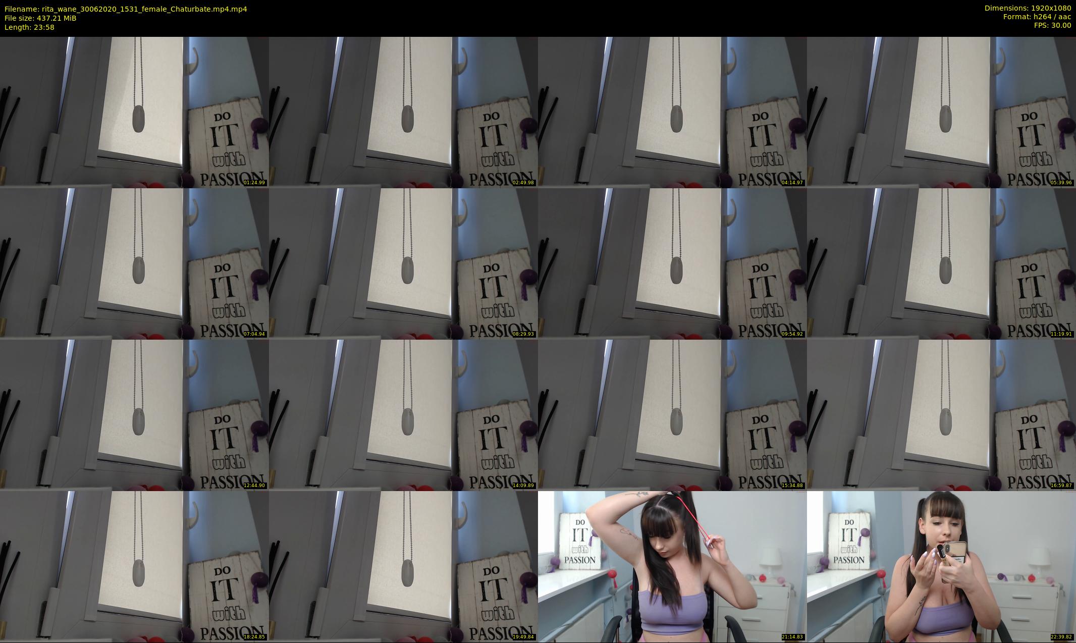 rita_wane — 24 minute Chaturbate female cam show recording, 1080p, Jun 30, 2020