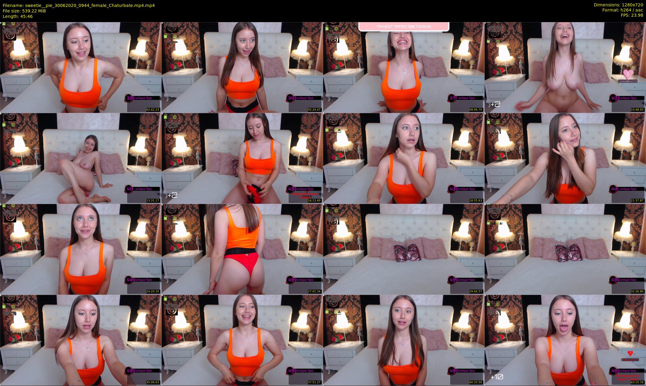 sweetie__pie — 46 minute Chaturbate female cam show recording, 720p, Jun 30, 2020
