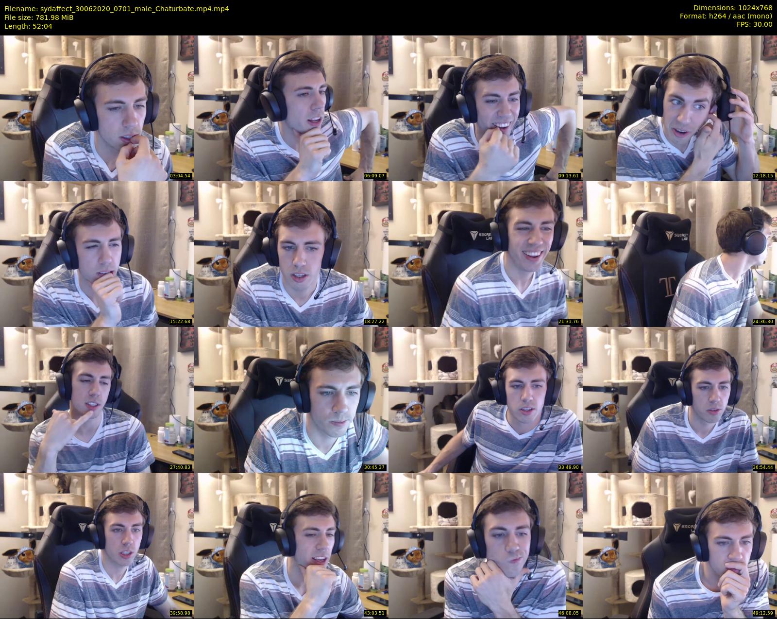 sydaffect — 53 minute Chaturbate male cam show recording, 720p, Jun 30, 2020