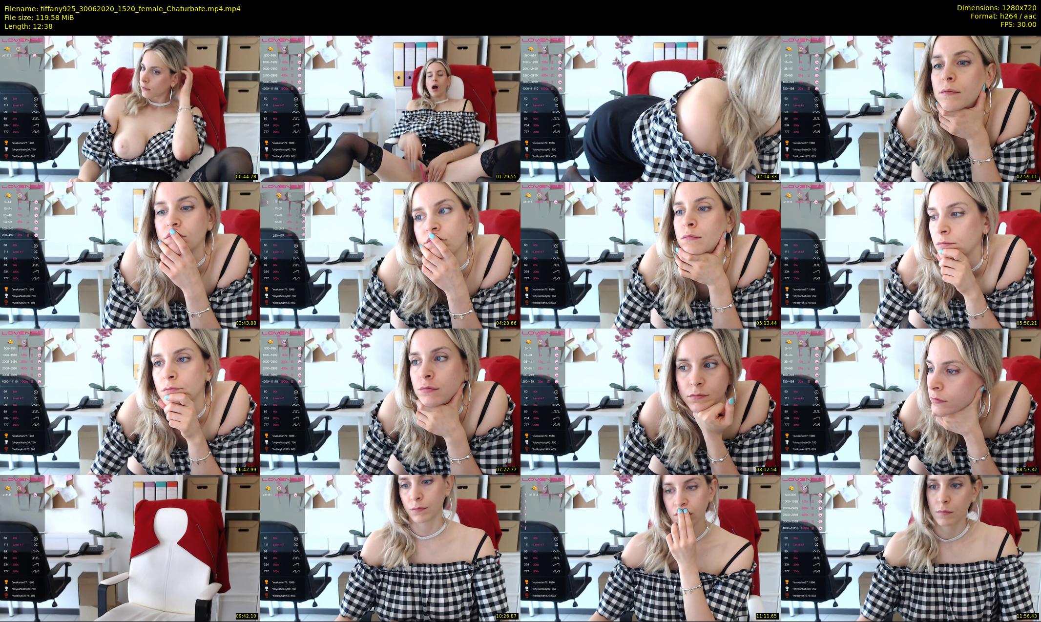 tiffany925 — 13 minute Chaturbate female cam show recording, 720p, Jun 30, 2020