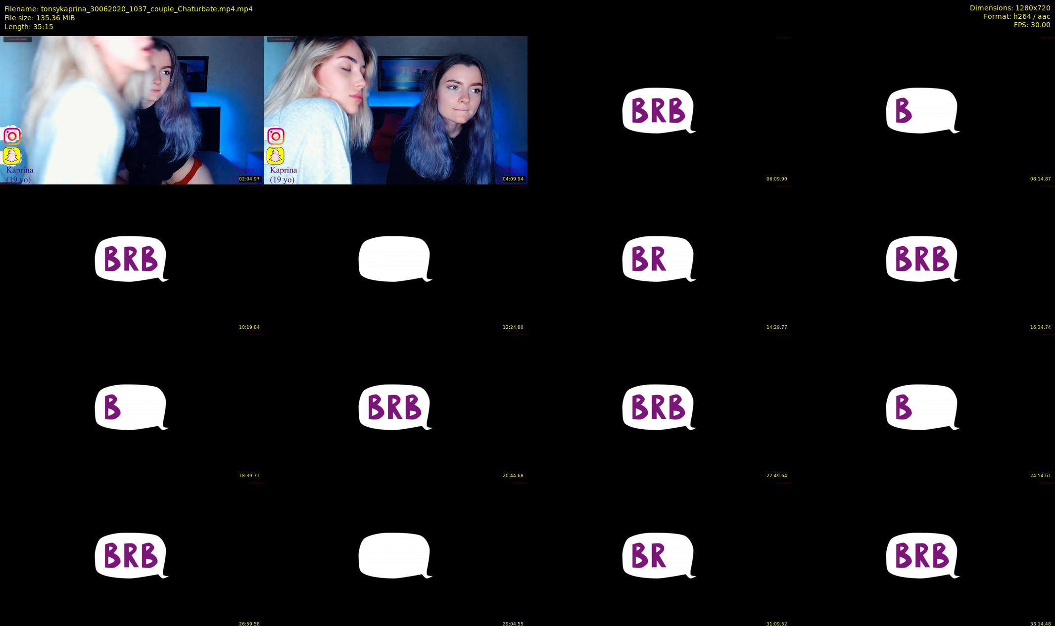 tonsykaprina — 36 minute Chaturbate couple cam show recording, 720p, Jun 30, 2020