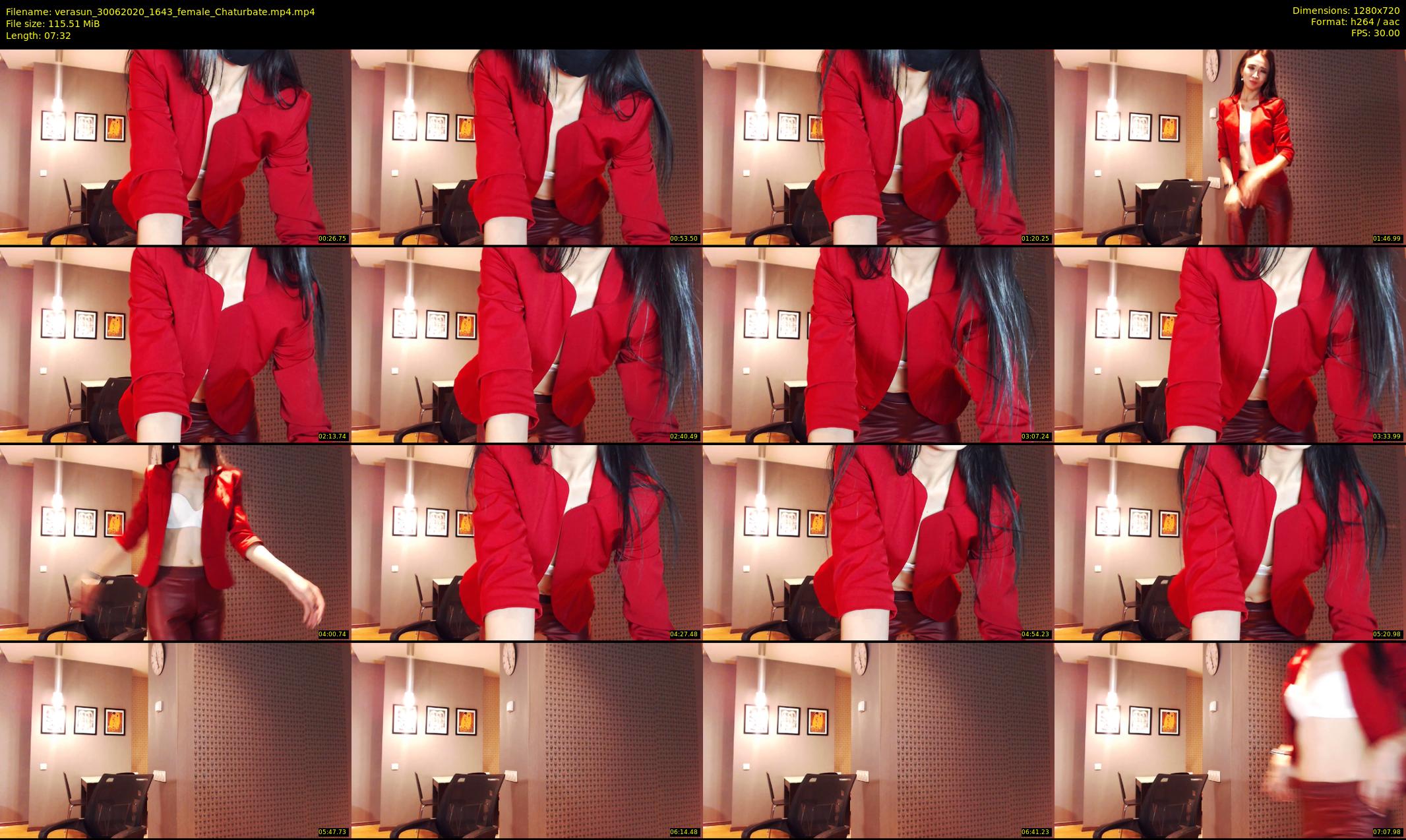 verasun — 8 minute Chaturbate female cam show recording, 720p, Jun 30, 2020