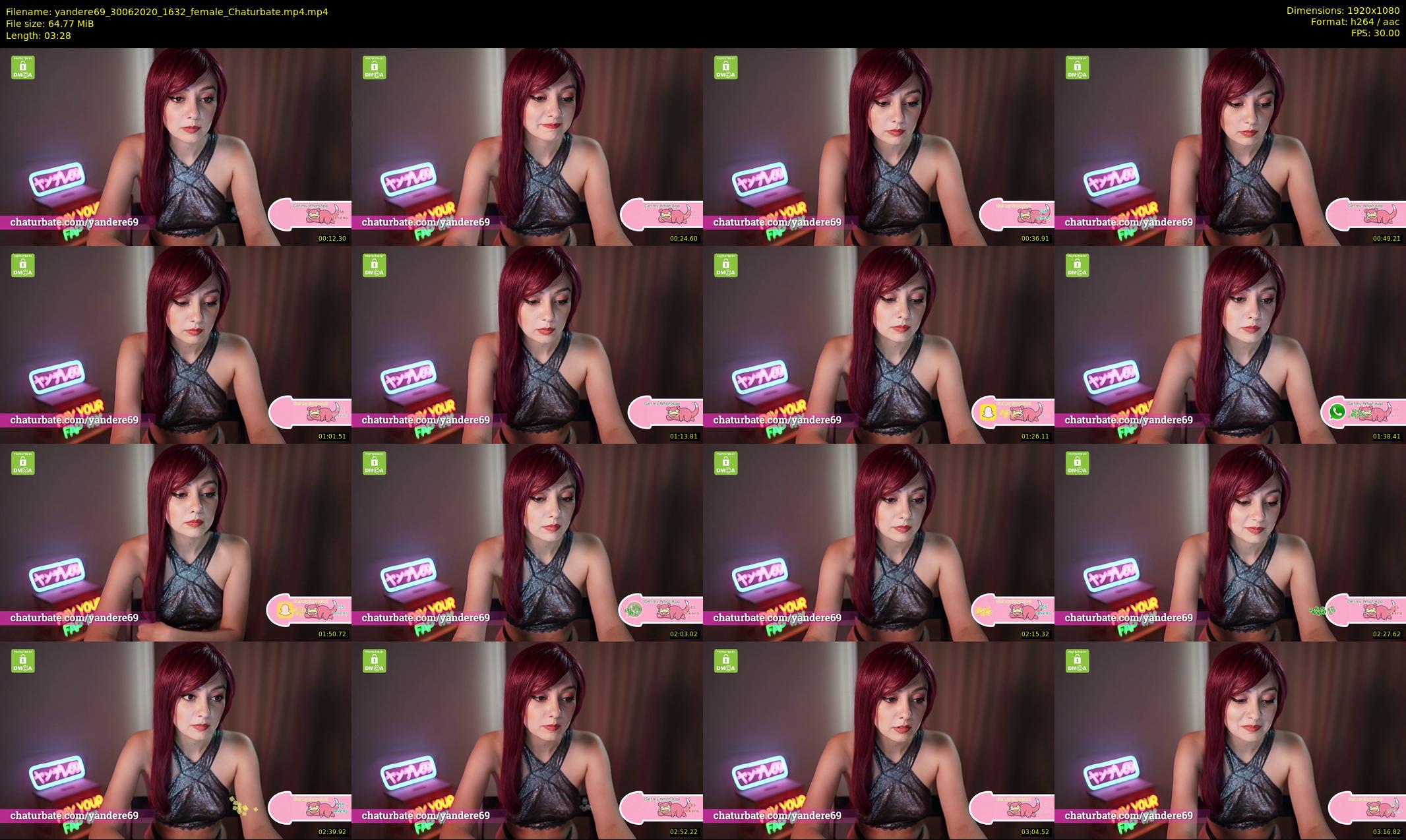 yandere69 — 4 minute Chaturbate female cam show recording, 1080p, Jun 30, 2020