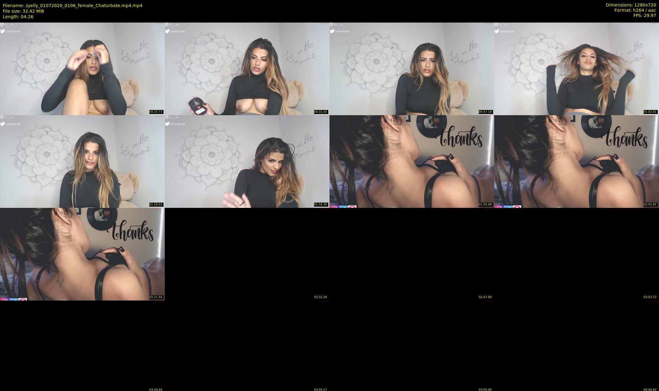 zyelly — 5 minute Chaturbate female cam show recording, 720p, Jul 1, 2020