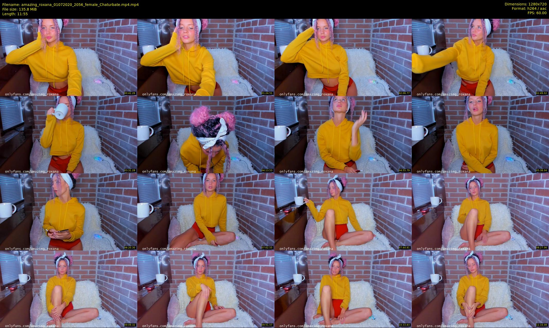 amazing_roxana — 12 minute Chaturbate female cam show recording, 720p, Jul 1, 2020