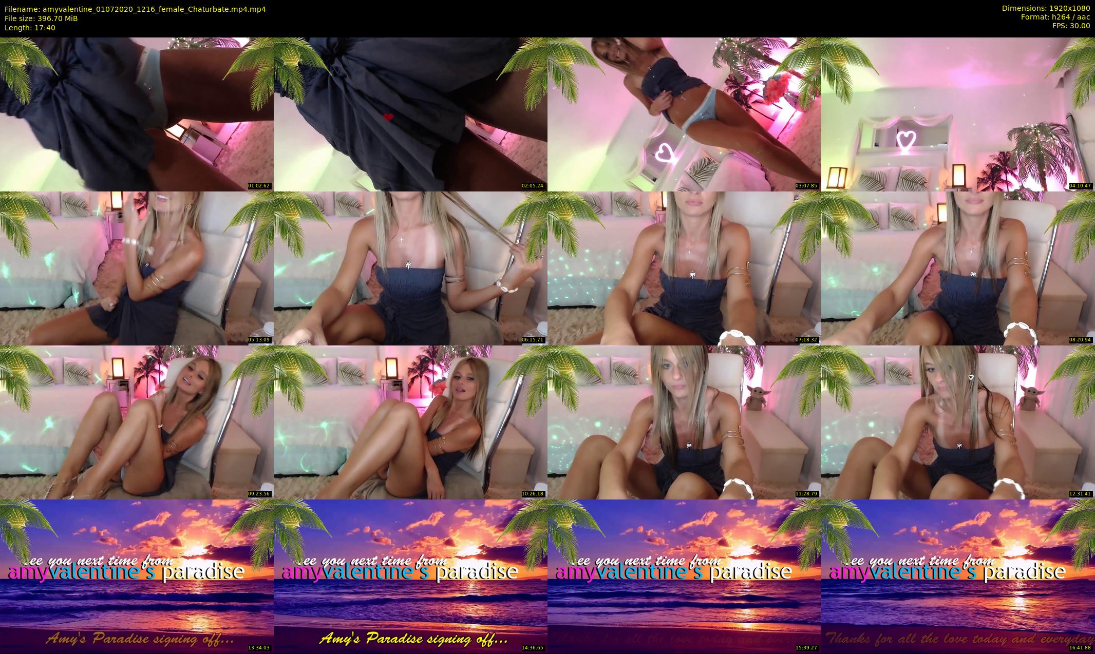 amyvalentine — 18 minute Chaturbate female cam show recording, 1080p, Jul 1, 2020
