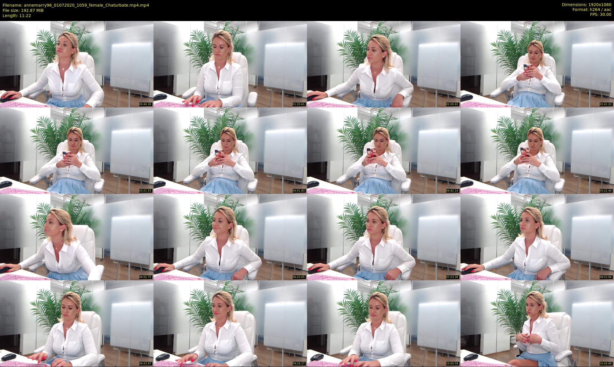 annemarry96 — 12 minute Chaturbate female cam show recording, 1080p, Jul 1, 2020