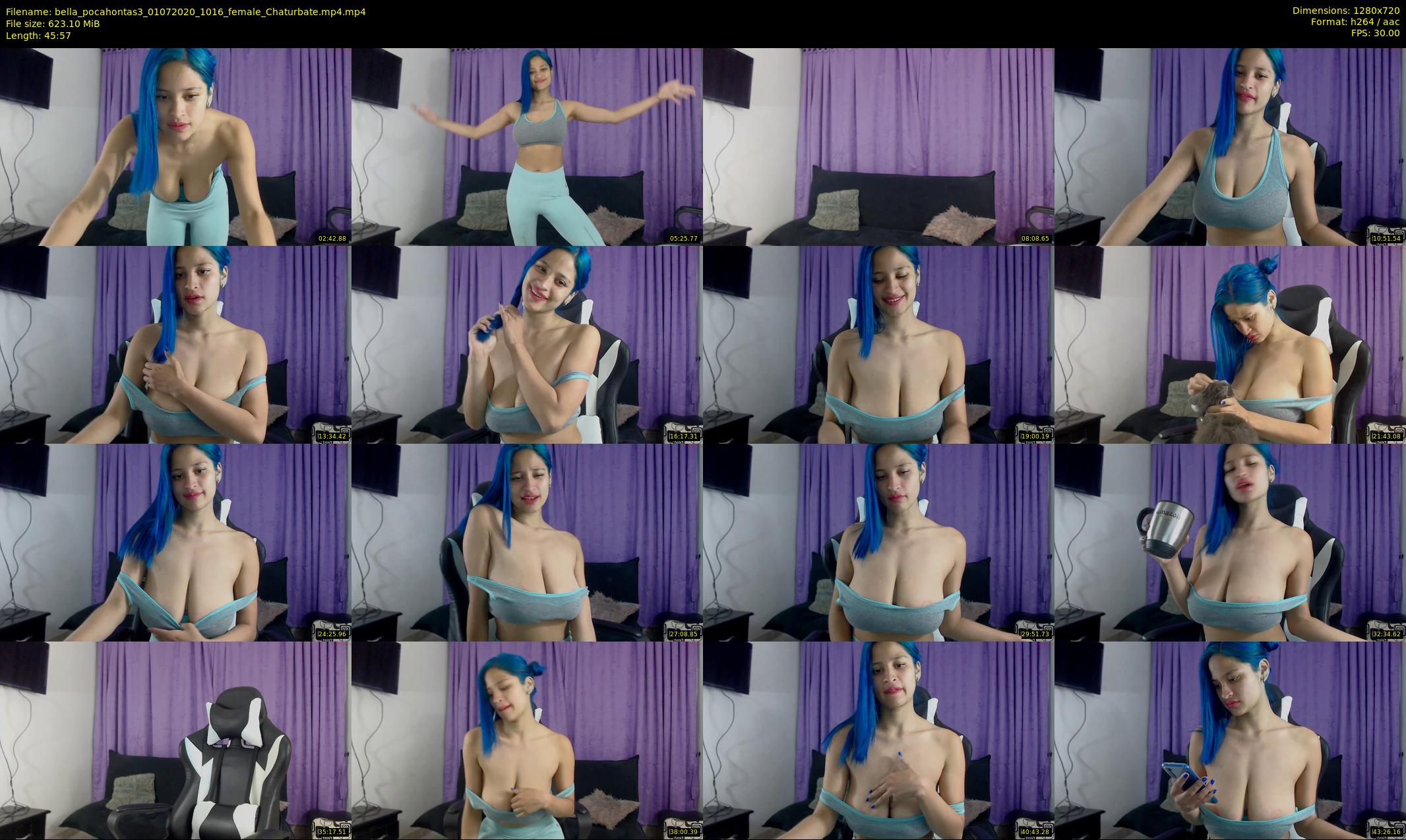 bella_pocahontas3 — 46 minute Chaturbate female cam show recording, 720p, Jul 1, 2020
