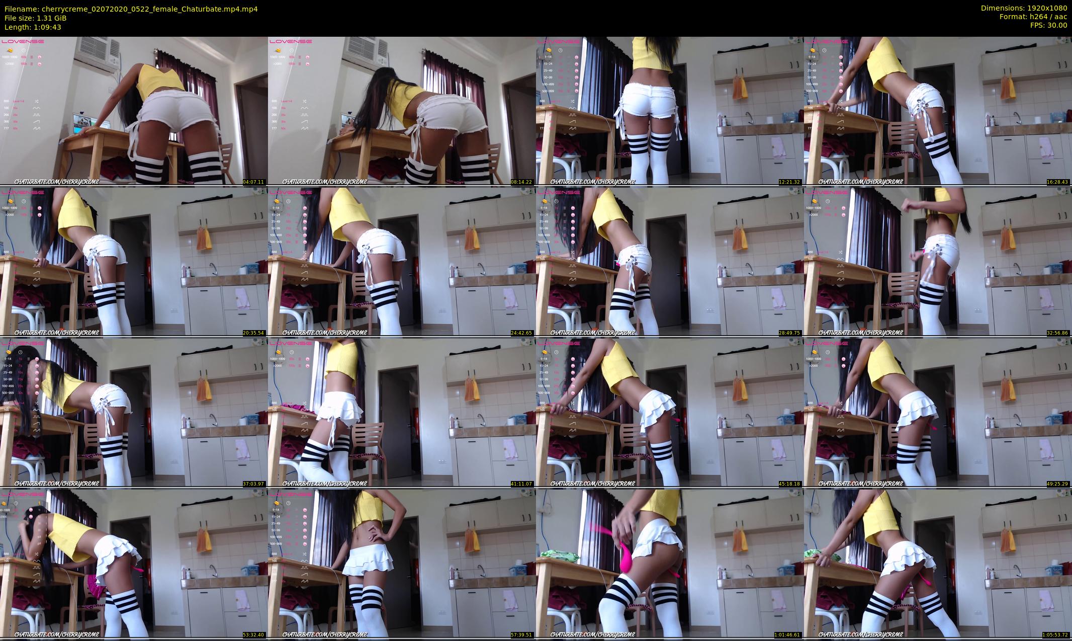 cherrycreme — 70 minute Chaturbate female cam show recording, 1080p, Jul 2, 2020