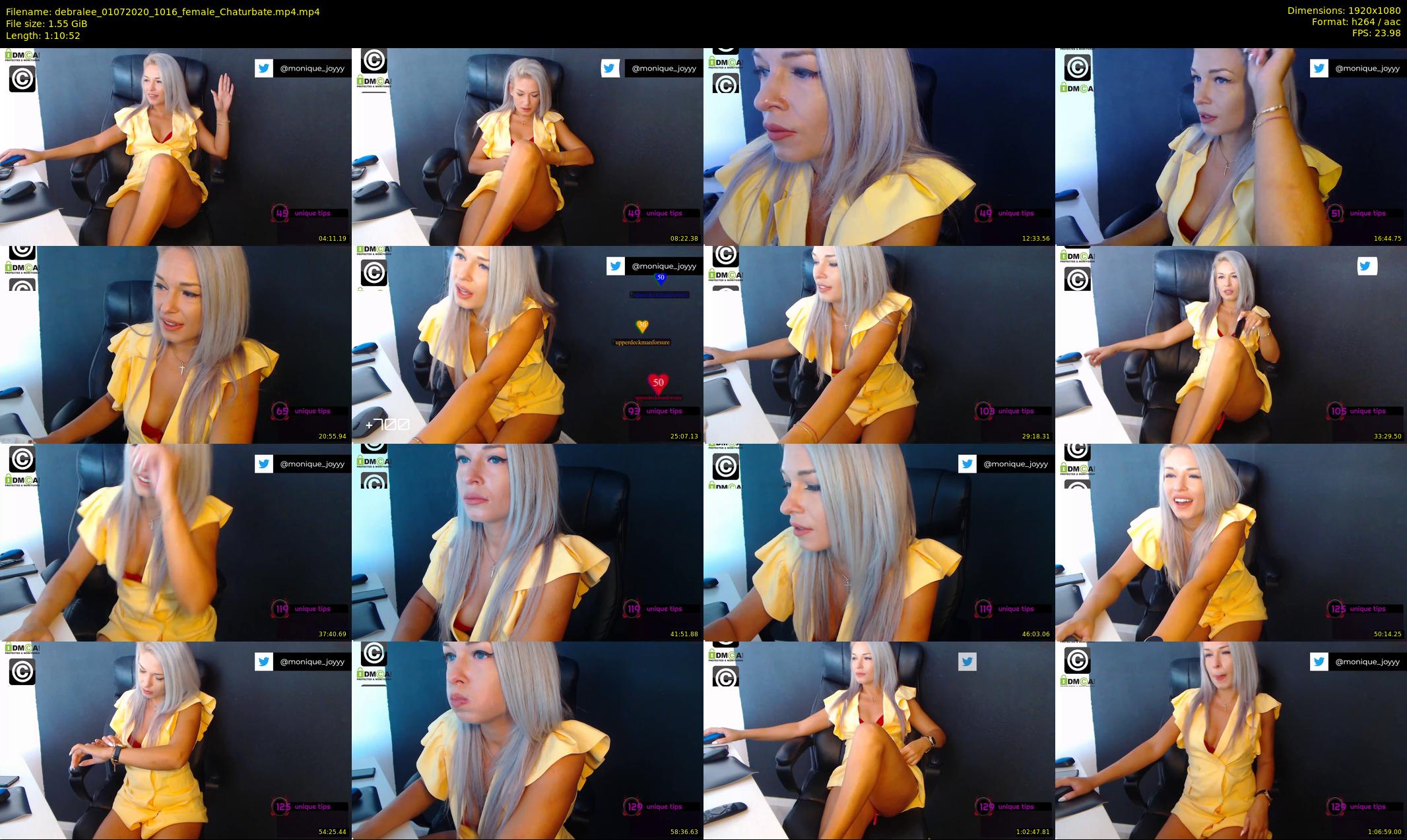 debralee — 71 minute Chaturbate female cam show recording, 1080p, Jul 1, 2020