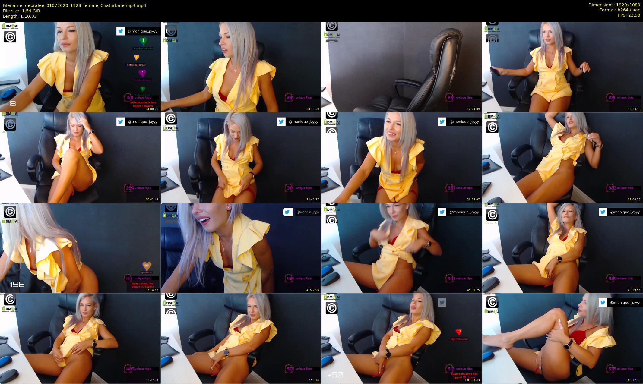 debralee — 71 minute Chaturbate female cam show recording, 1080p, Jul 1, 2020