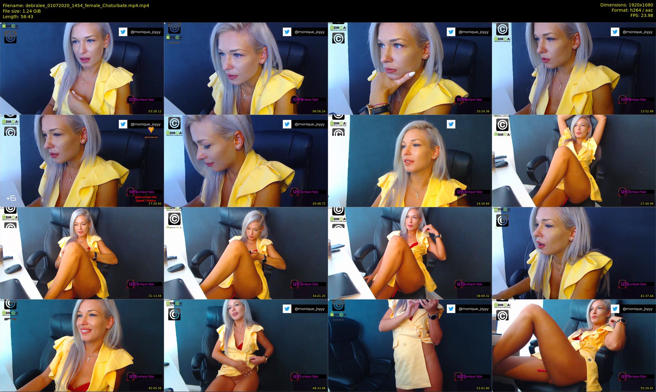 debralee — 59 minute Chaturbate female cam show recording, 1080p, Jul 1, 2020