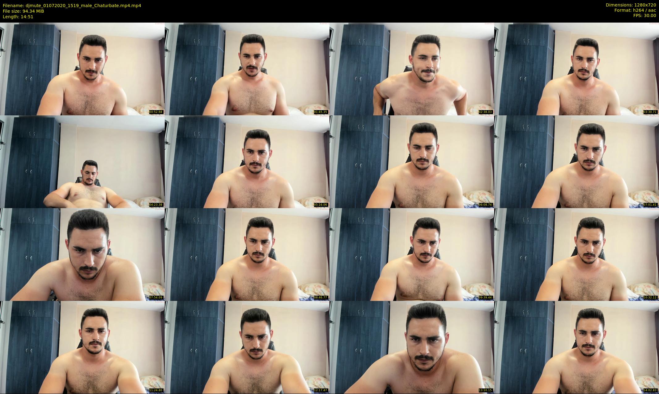 djmute — 15 minute Chaturbate male cam show recording, 720p, Jul 1, 2020