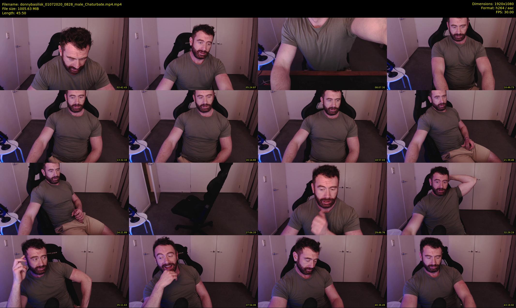 donnybasilisk — 46 minute Chaturbate male cam show recording, 1080p, Jul 1, 2020