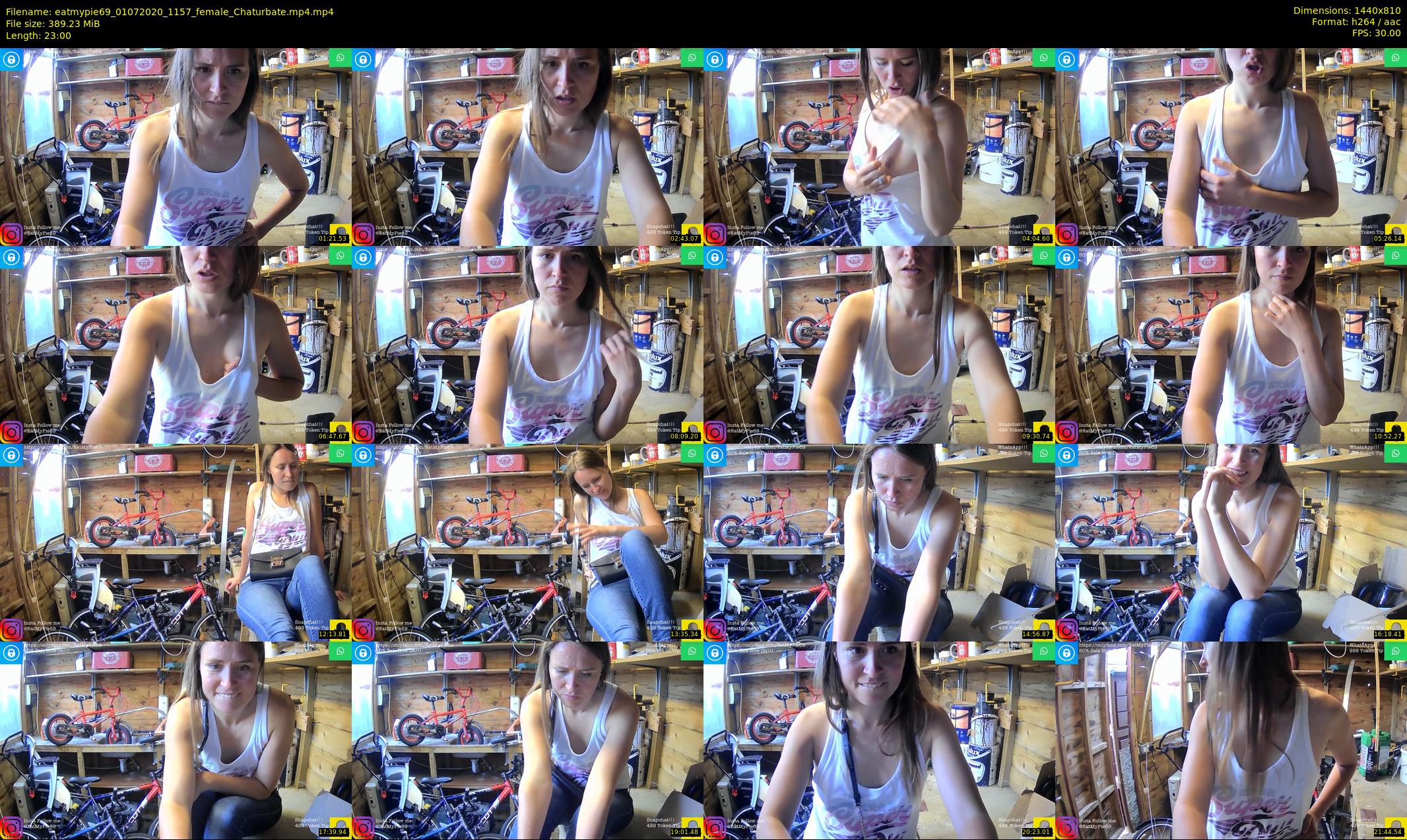 eatmypie69 — 23 minute Chaturbate female cam show recording, 720p, Jul 1, 2020