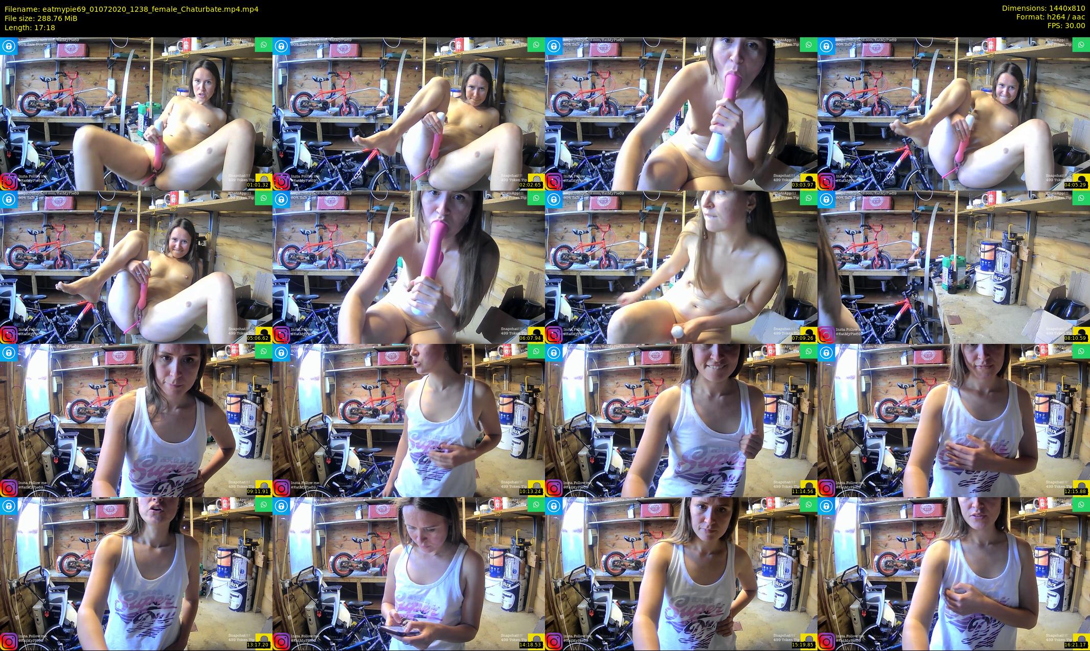 eatmypie69 — 18 minute Chaturbate female cam show recording, 720p, Jul 1, 2020