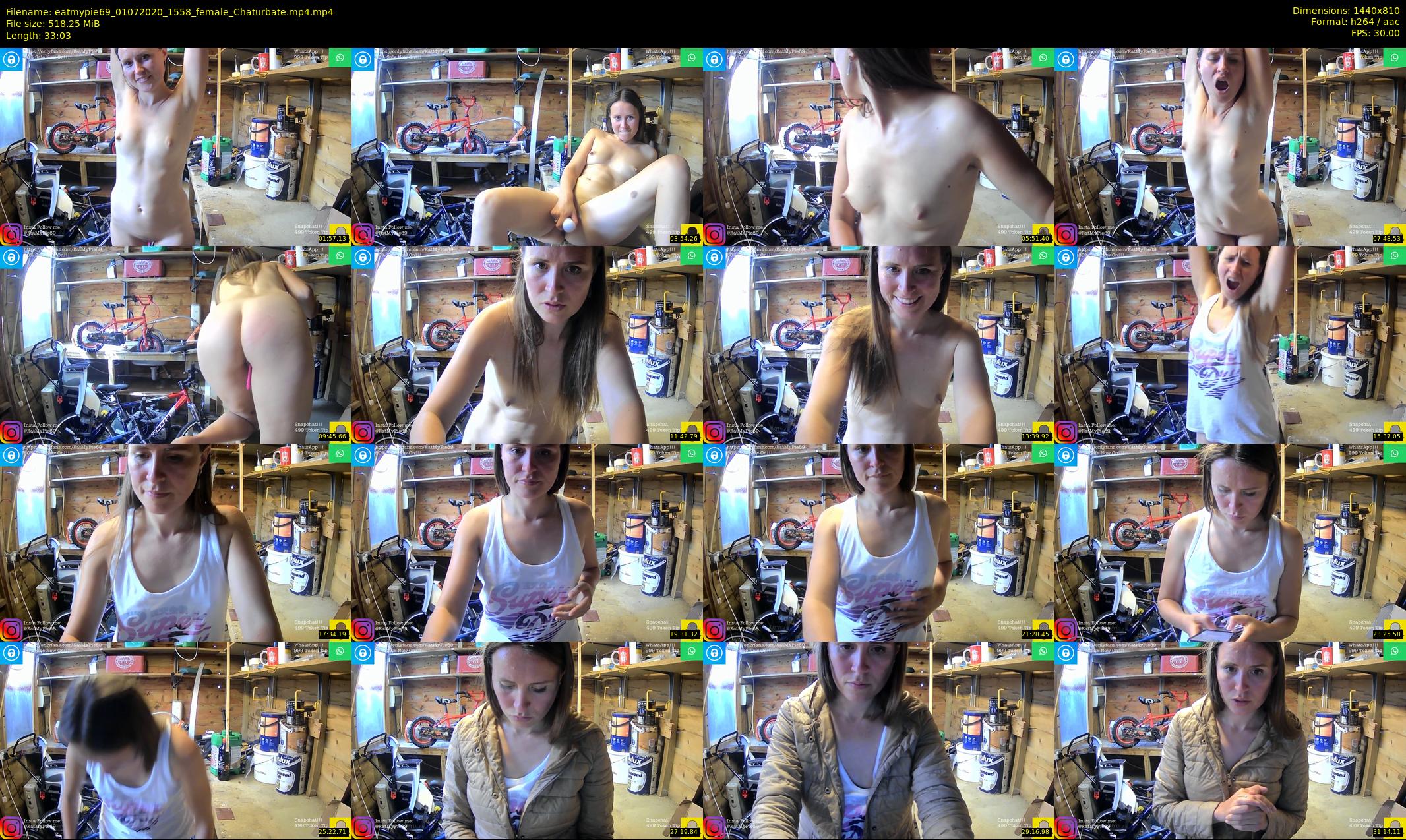 eatmypie69 — 34 minute Chaturbate female cam show recording, 720p, Jul 1, 2020