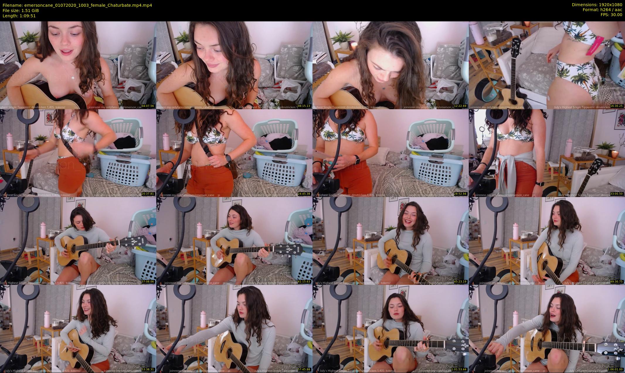 emersoncane — 70 minute Chaturbate female cam show recording, 1080p, Jul 1, 2020