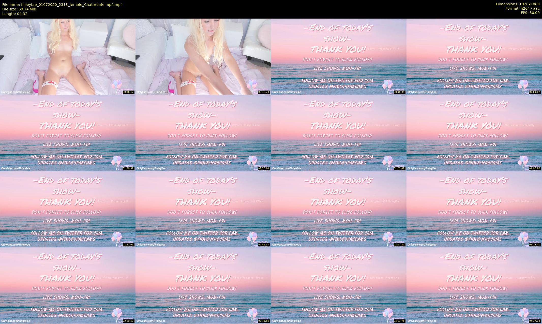 finleyfae — 5 minute Chaturbate female cam show recording, 1080p, Jul 1, 2020