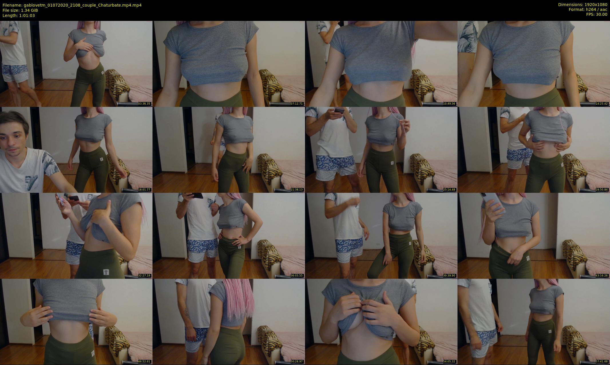 gablovetm — 62 minute Chaturbate couple cam show recording, 1080p, Jul 1, 2020