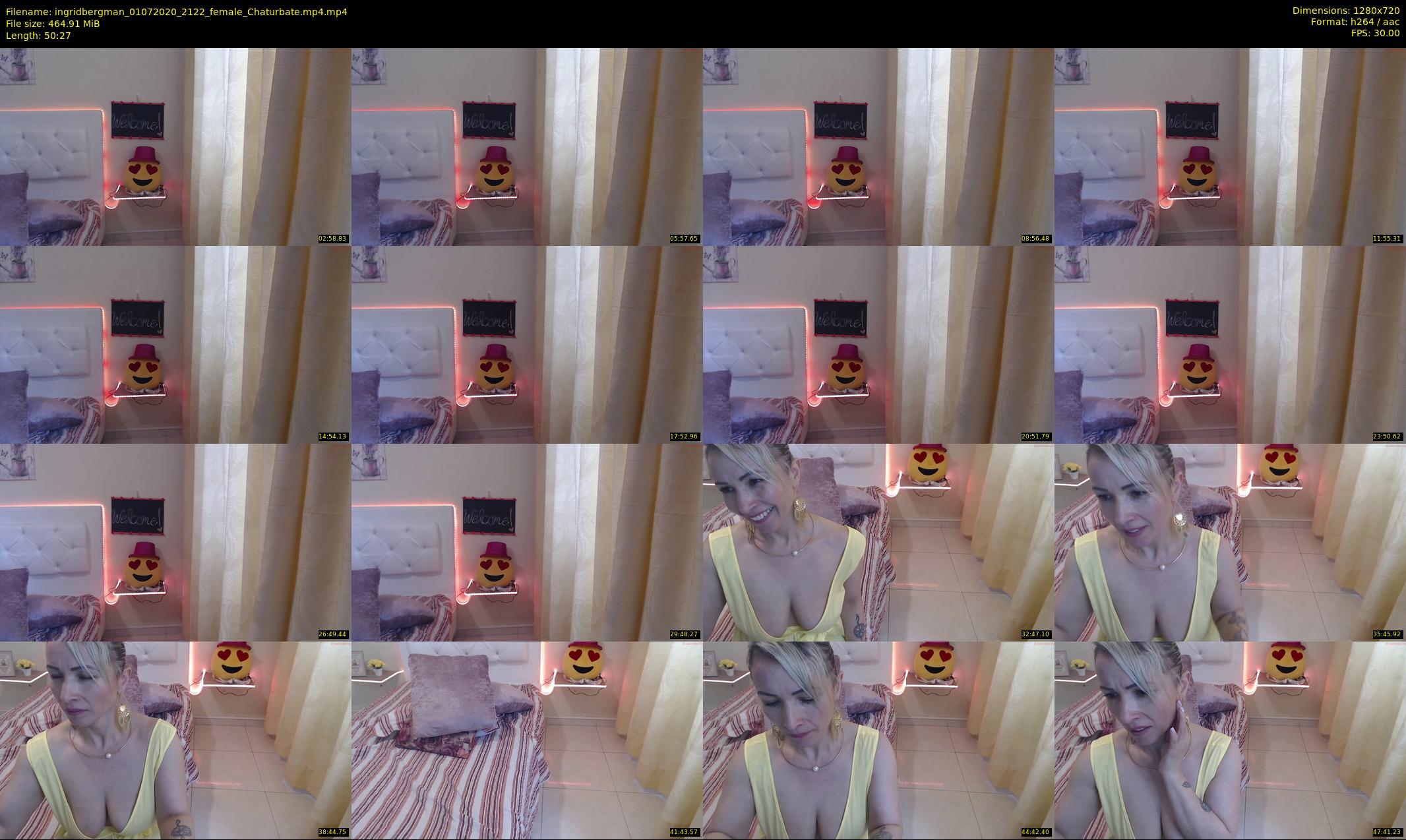 ingridbergman — 51 minute Chaturbate female cam show recording, 720p, Jul 1, 2020