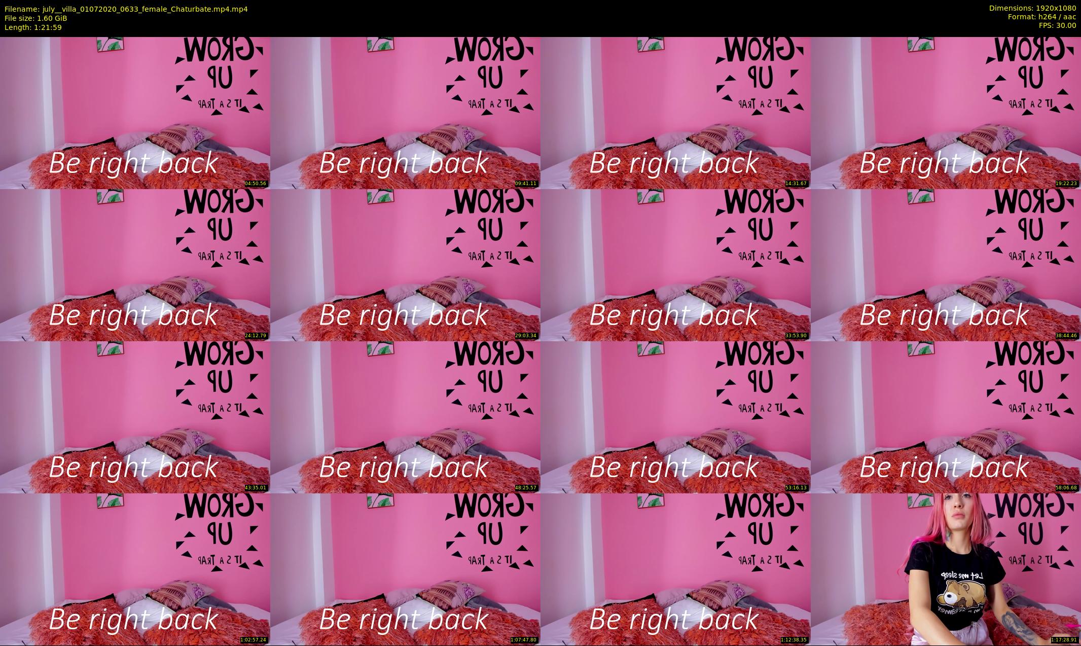 july__villa — 82 minute Chaturbate female cam show recording, 1080p, Jul 1, 2020