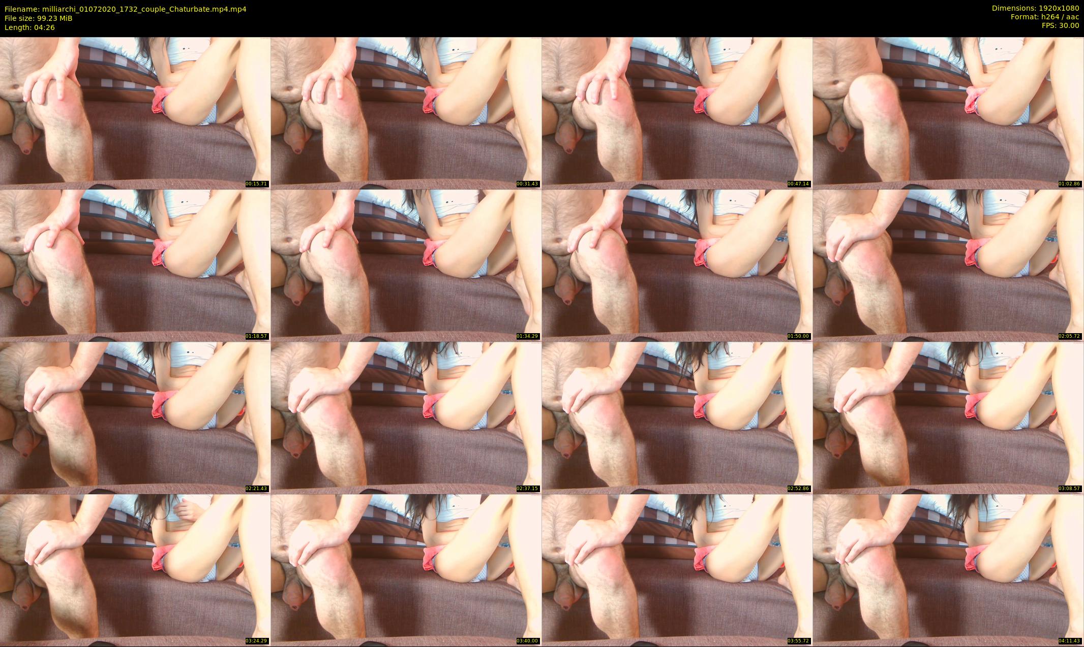 milliarchi — 5 minute Chaturbate couple cam show recording, 1080p, Jul 1, 2020