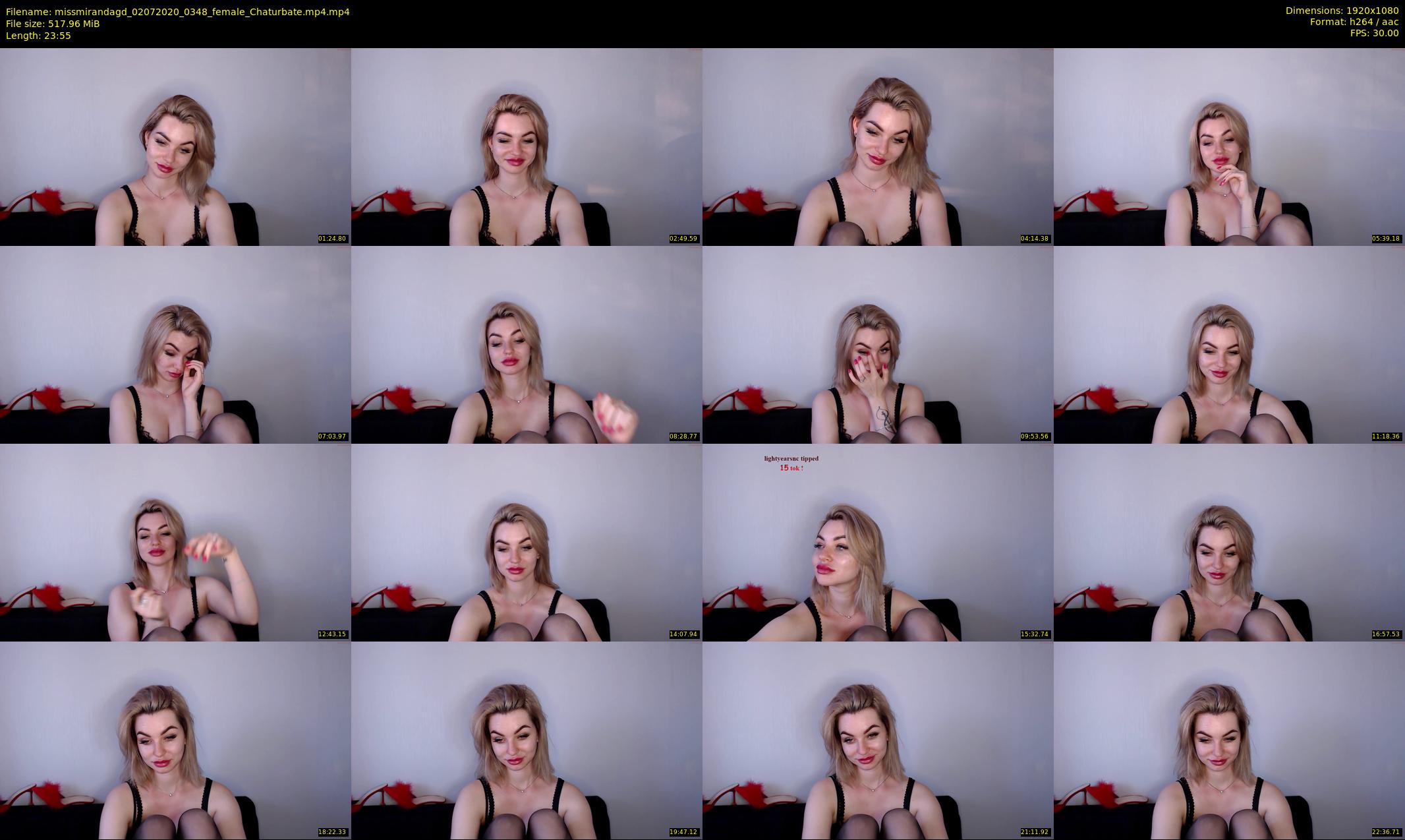 missmirandagd — 24 minute Chaturbate female cam show recording, 1080p, Jul 2, 2020
